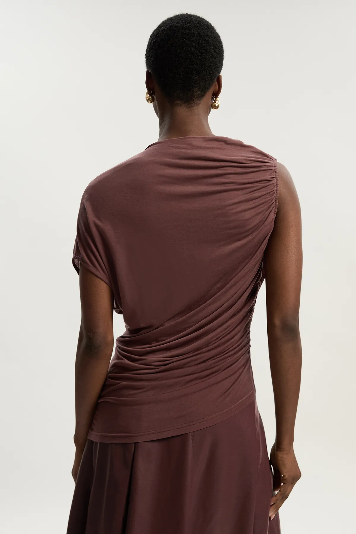 Tencel Ruched Detail Top BKK26246 5 Tencel Ruched Detail Top BKK26246