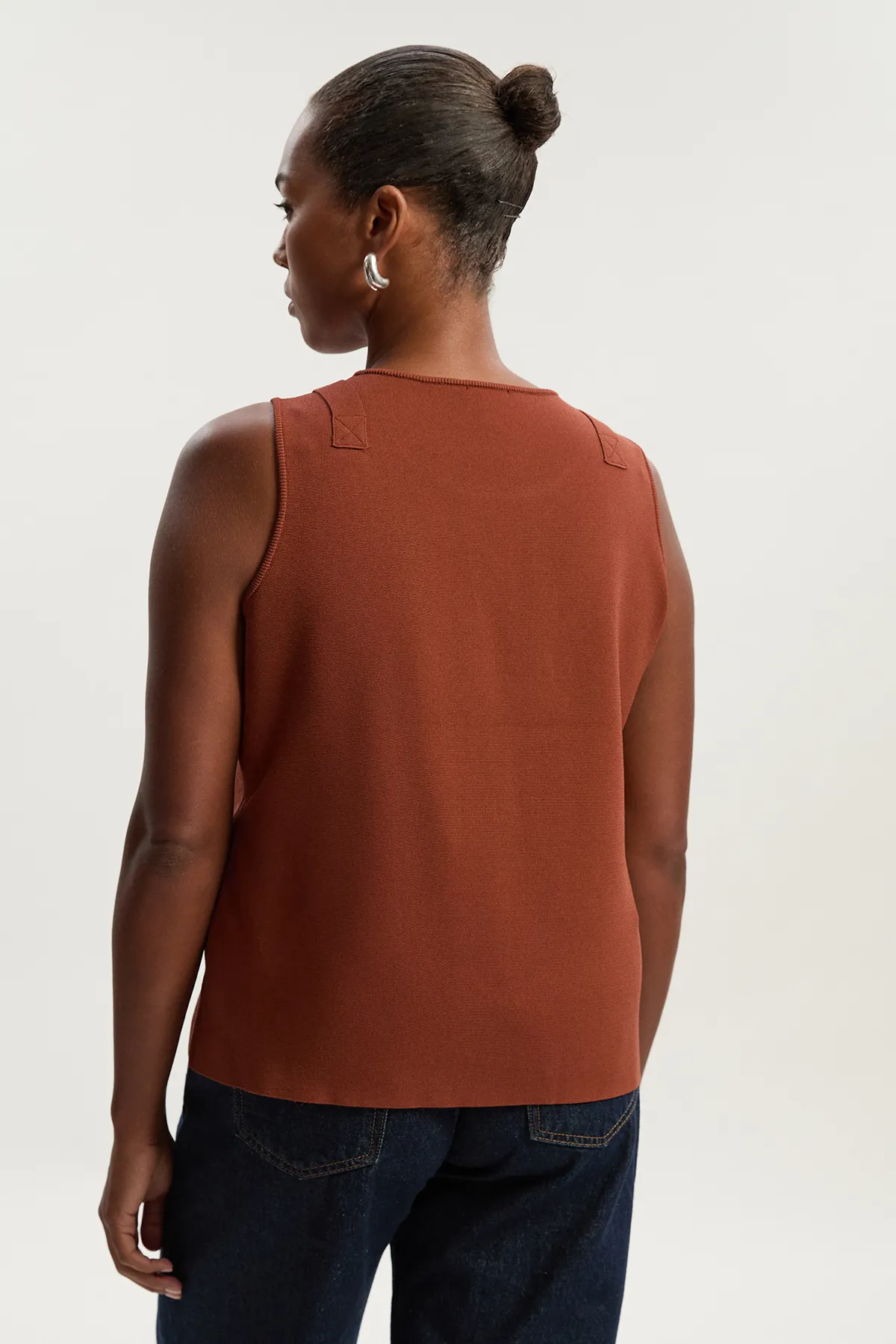 Plus Size Buckle Trim Knitted Top BKK26330 5 Plus Size Buckle Trim Knitted Top BKK26330