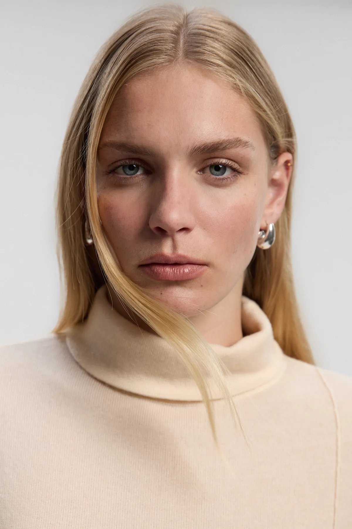 Cashmere Blend Deep Slip Longline Knit Top BKK26431