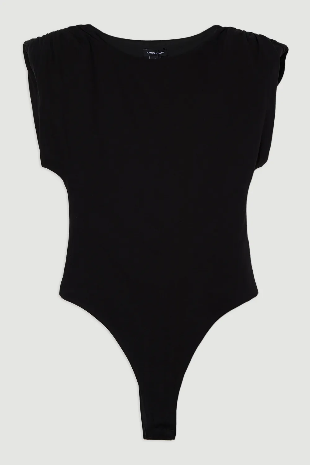 Stretch Jersey Power Shoulder Bodysuit BKK26436