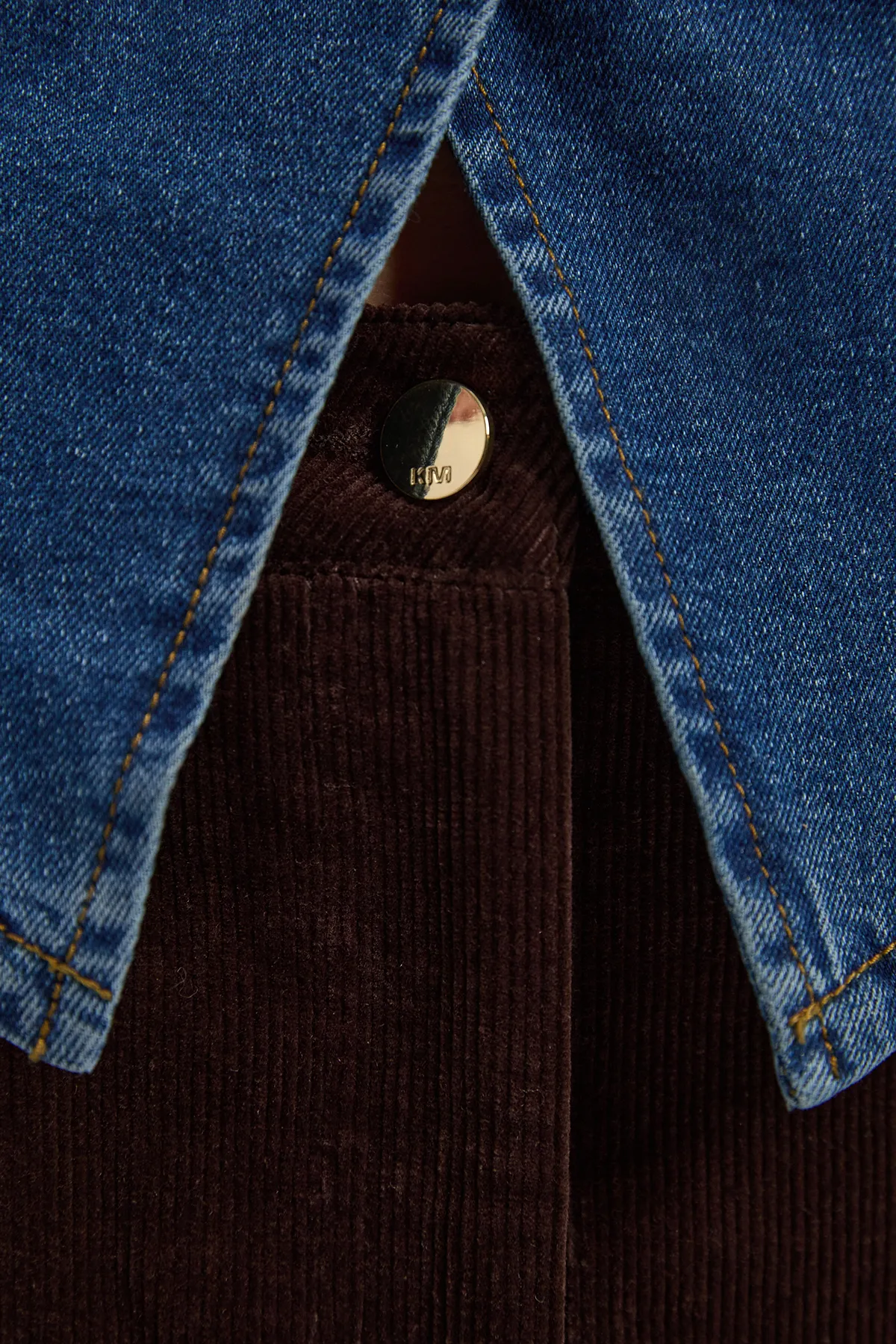 Stretch Cord Midi Pencil Skirt BKK26471