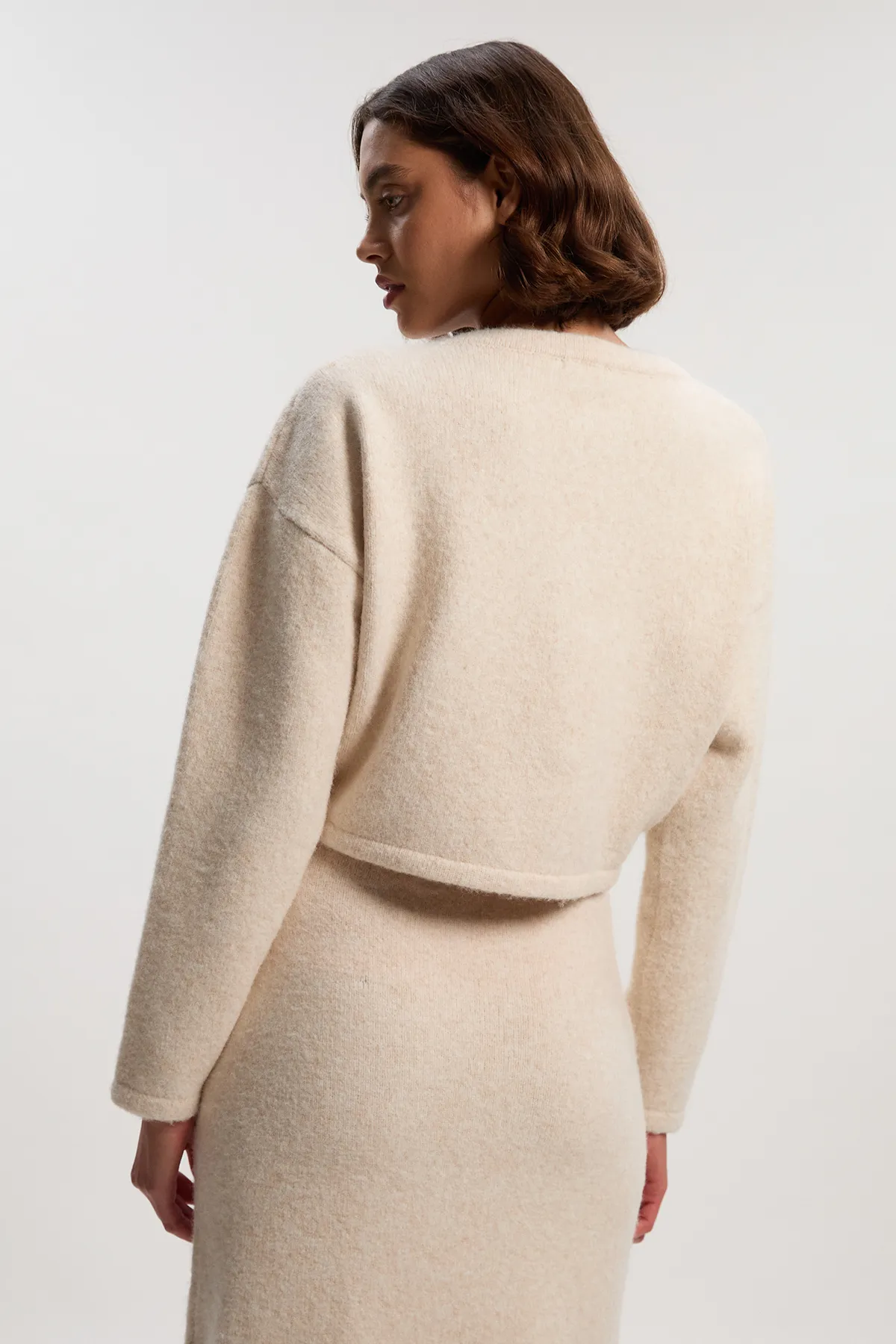 Wool Blend Embellished Cosy Crew Neck Knit Jumper BKK26545