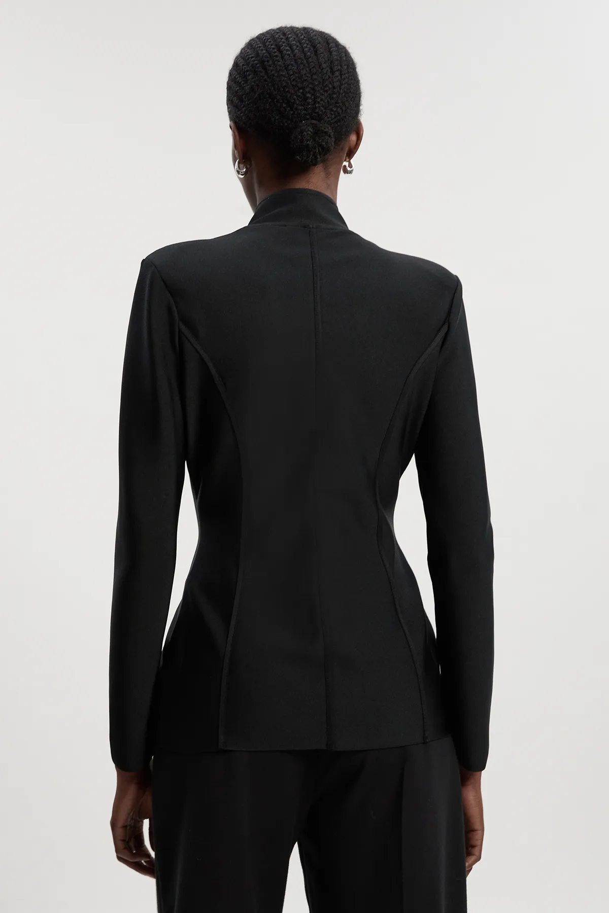 Embellished Figure Form Fitted Blazer Jacket BKK26548 5 Embellished Figure Form Fitted Blazer Jacket BKK26548