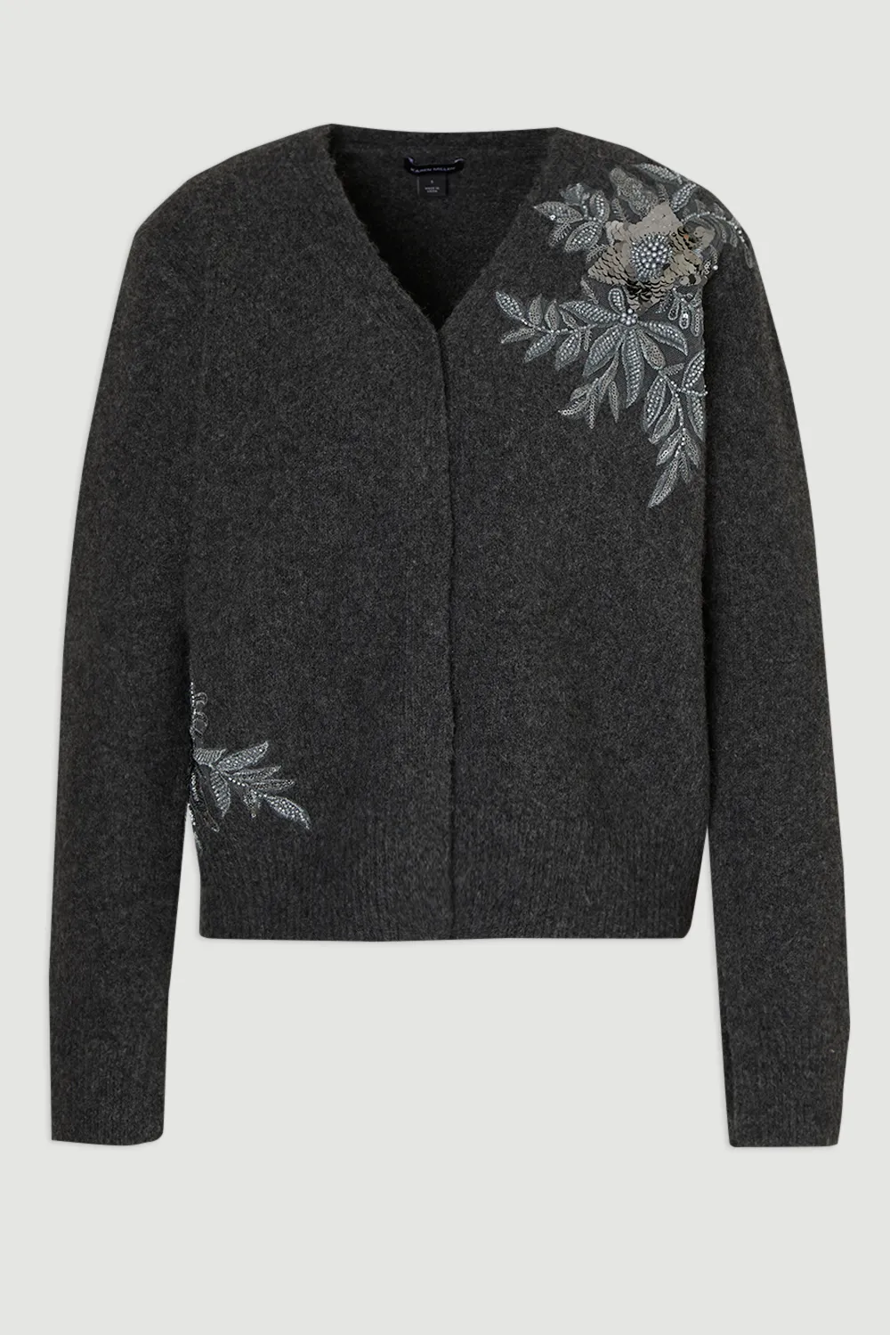 Archive Floral Embellished Cosy Wool Blend Cardigan BKK26597