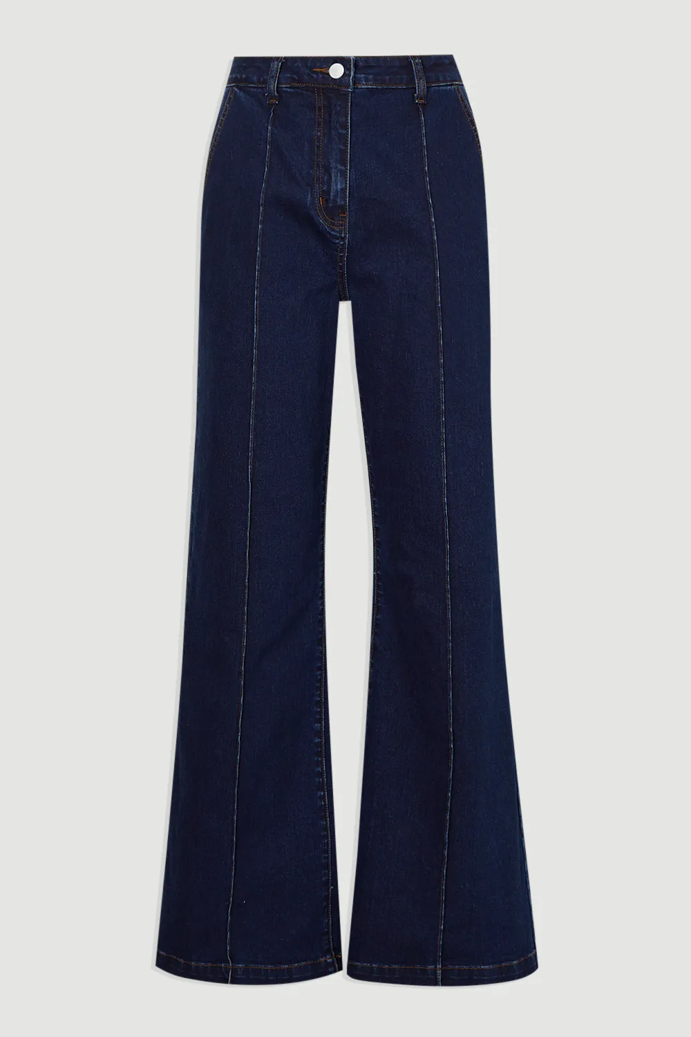 Denim Seam Front Straight Leg Jean BKK26658