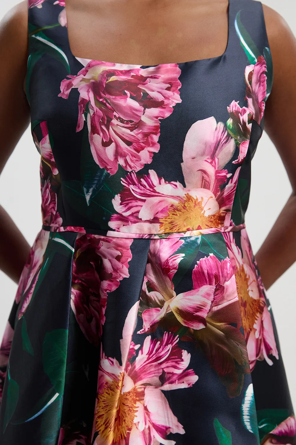 Plus Size Romantic Floral Print Prom Woven Maxi Dress BKK26728 3 Plus Size Romantic Floral Print Prom Woven Maxi Dress BKK26728