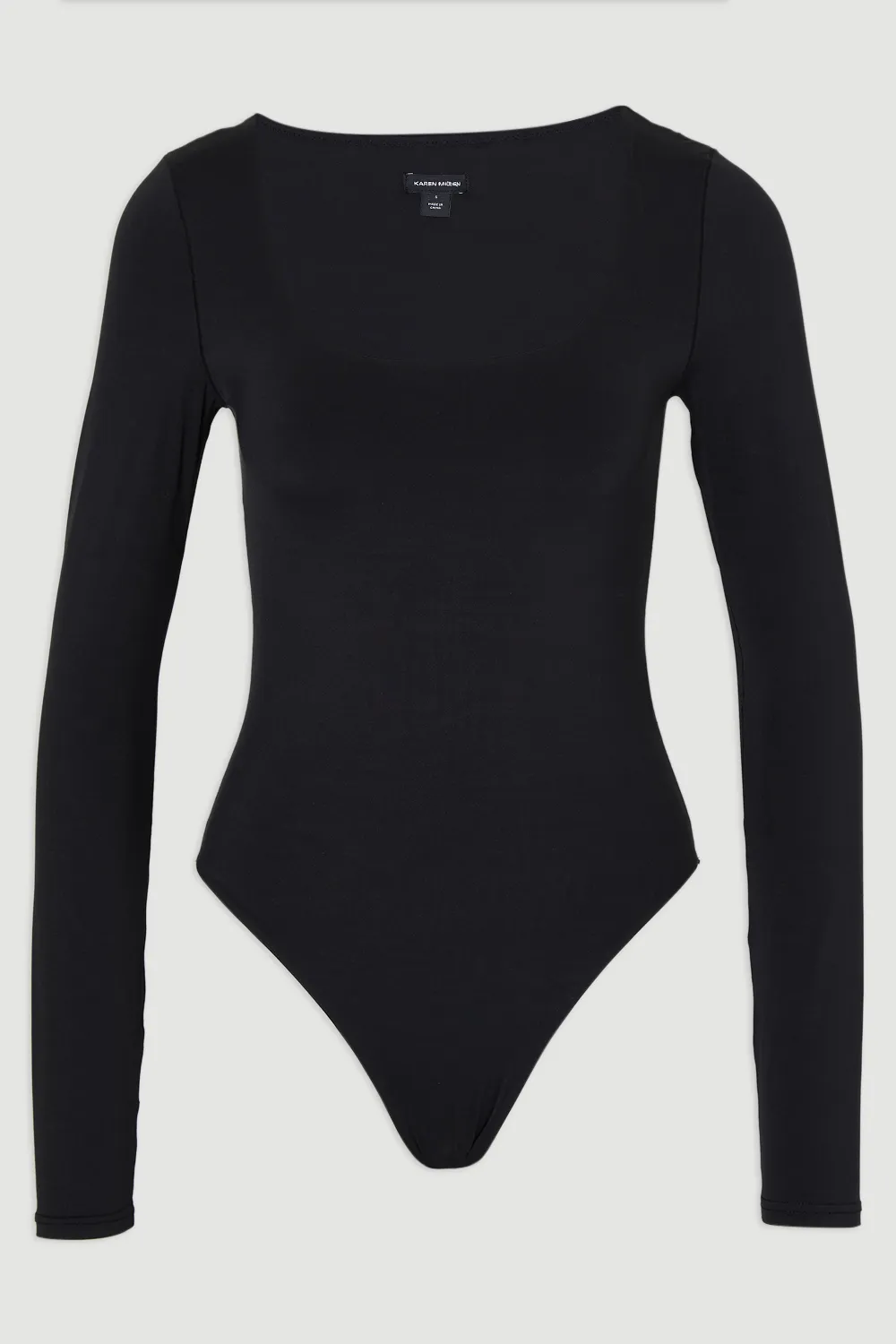 Scoop Neck Long Sleeve Contour Jersey Bodysuit BKK26737 4 Scoop Neck Long Sleeve Contour Jersey Bodysuit BKK26737