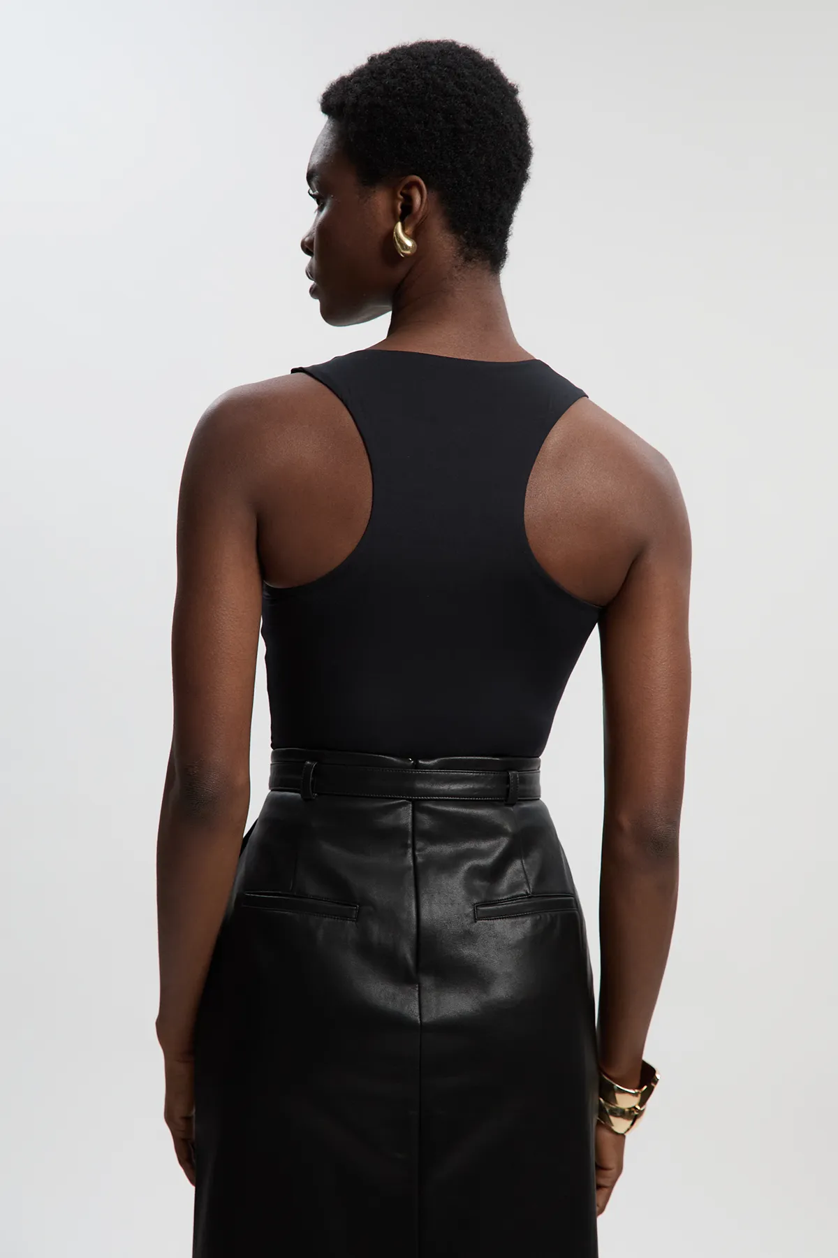 Halter Neck Contour Jersey Bodysuit BKK26740 5 Halter Neck Contour Jersey Bodysuit BKK26740