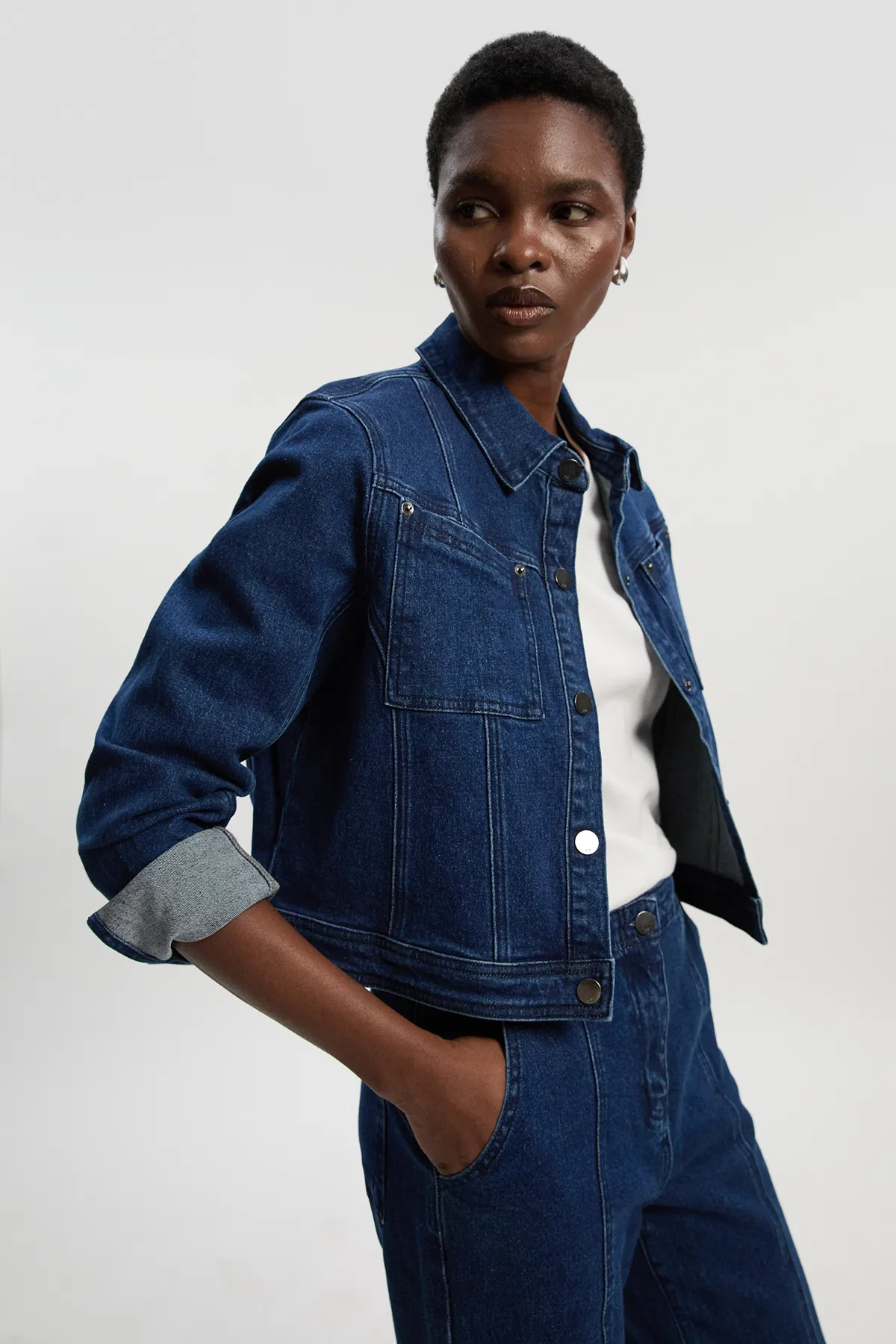 Denim Western Jacket BKK26753