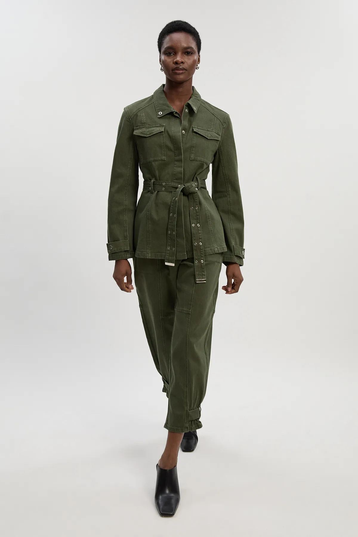 Denim Utility Cuff Hem Trouser BKK26756