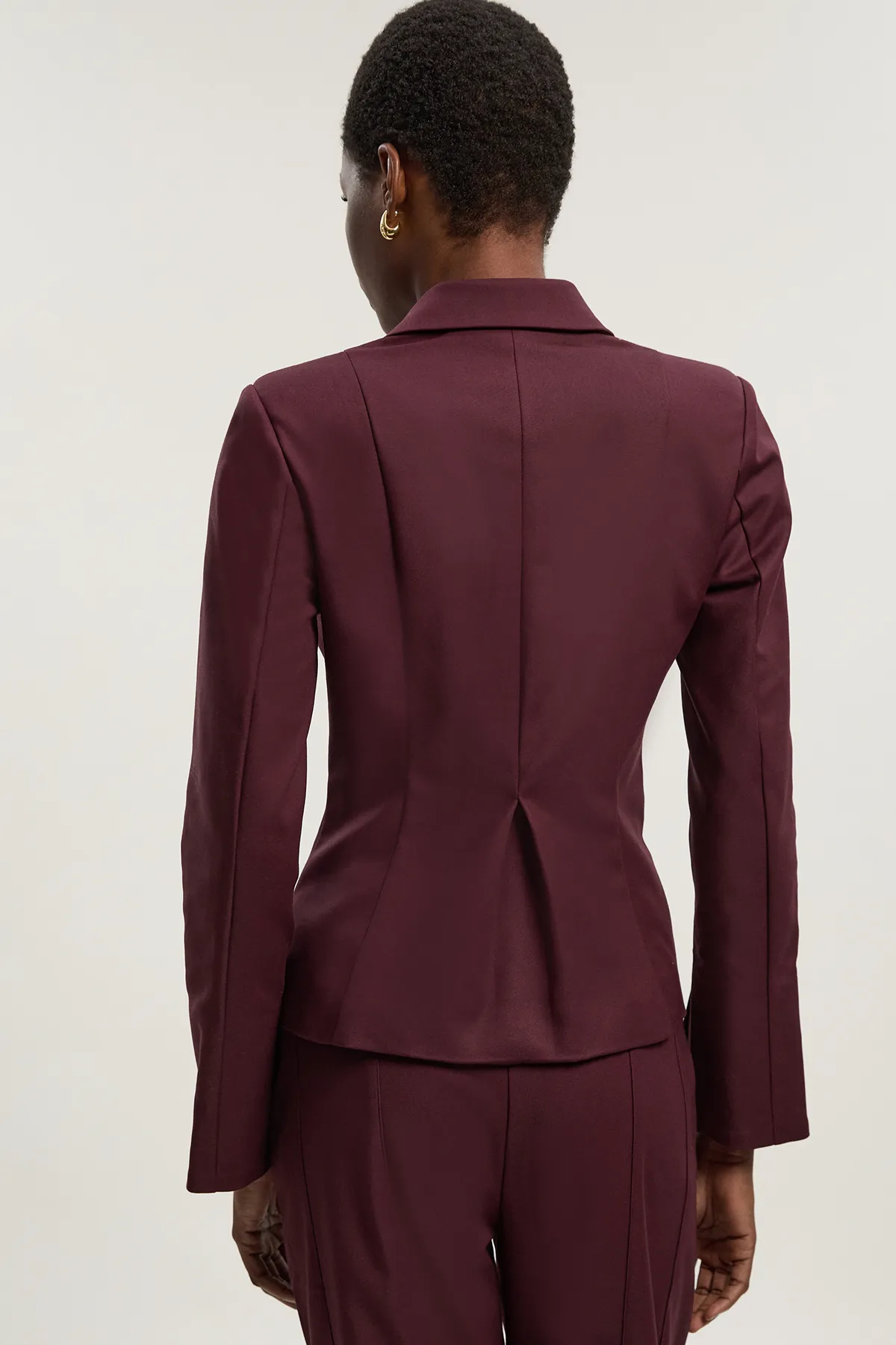 Techno Fitted Blazer Woven Top BKK26788 5 Techno Fitted Blazer Woven Top BKK26788