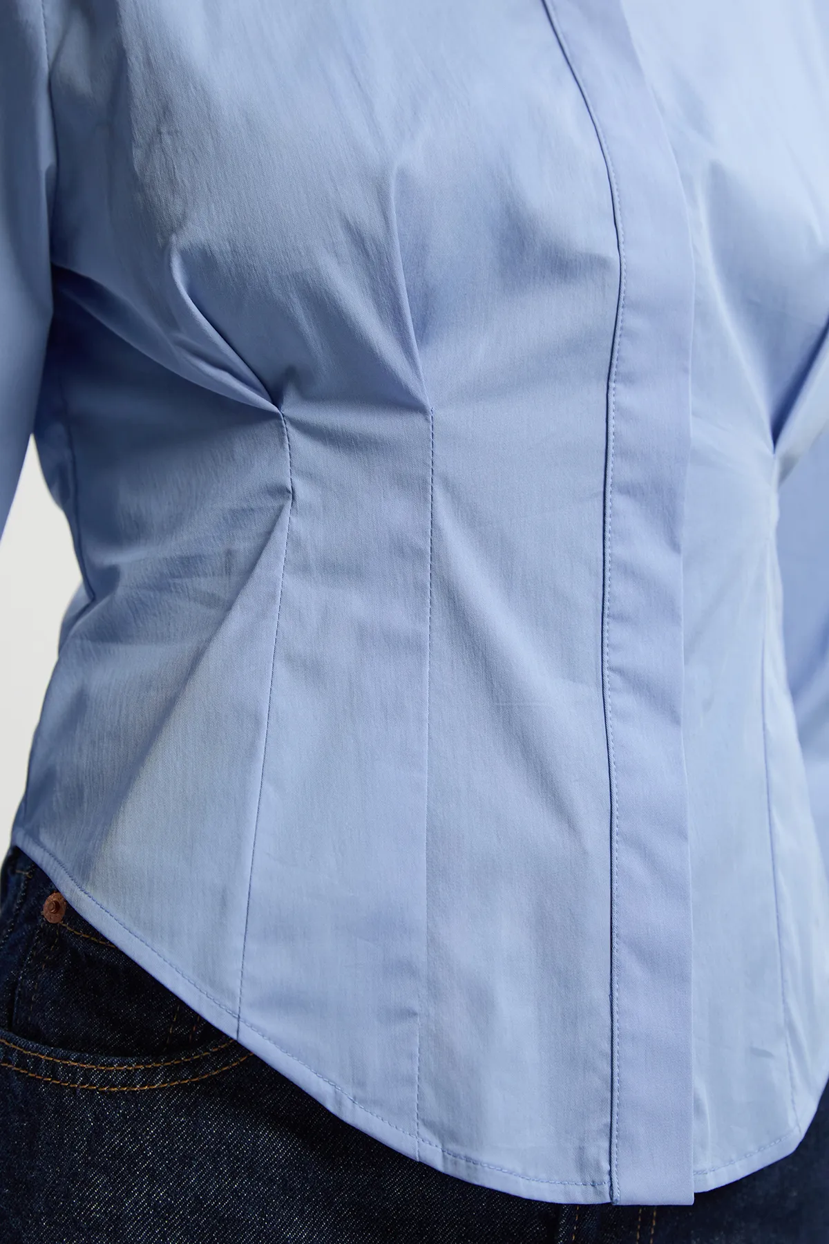 Crepe Pleating Detail Woven Shirt BKK26790 3 Crepe Pleating Detail Woven Shirt BKK26790