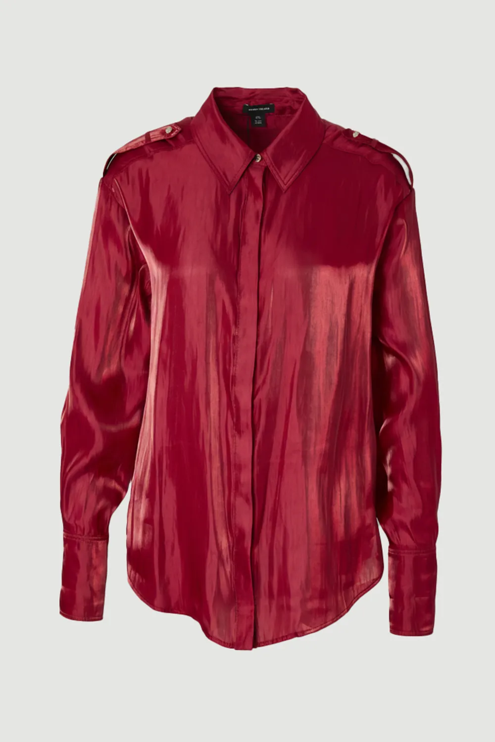 Plus Size Metallic Woven Collared Shirt BKK26796 4 Plus Size Metallic Woven Collared Shirt BKK26796