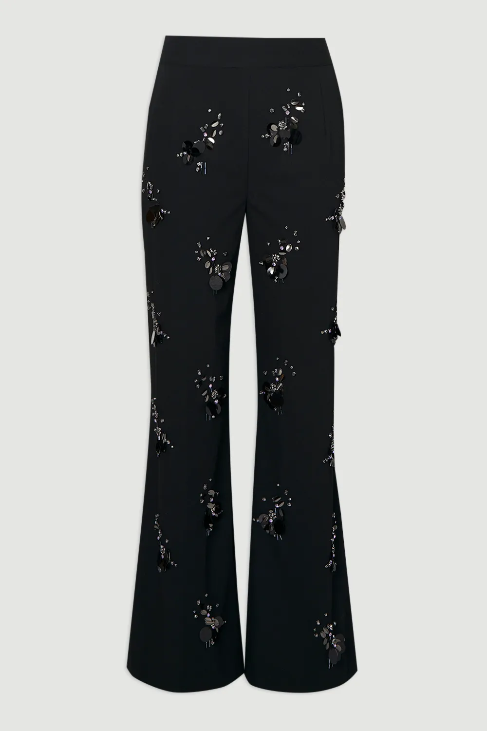 Cluster Sequin & Crystal Embellished Tailored Wide Leg Pants BKK26917 4 Cluster Sequin & Crystal Embellished Tailored Wide Leg Pants BKK26917