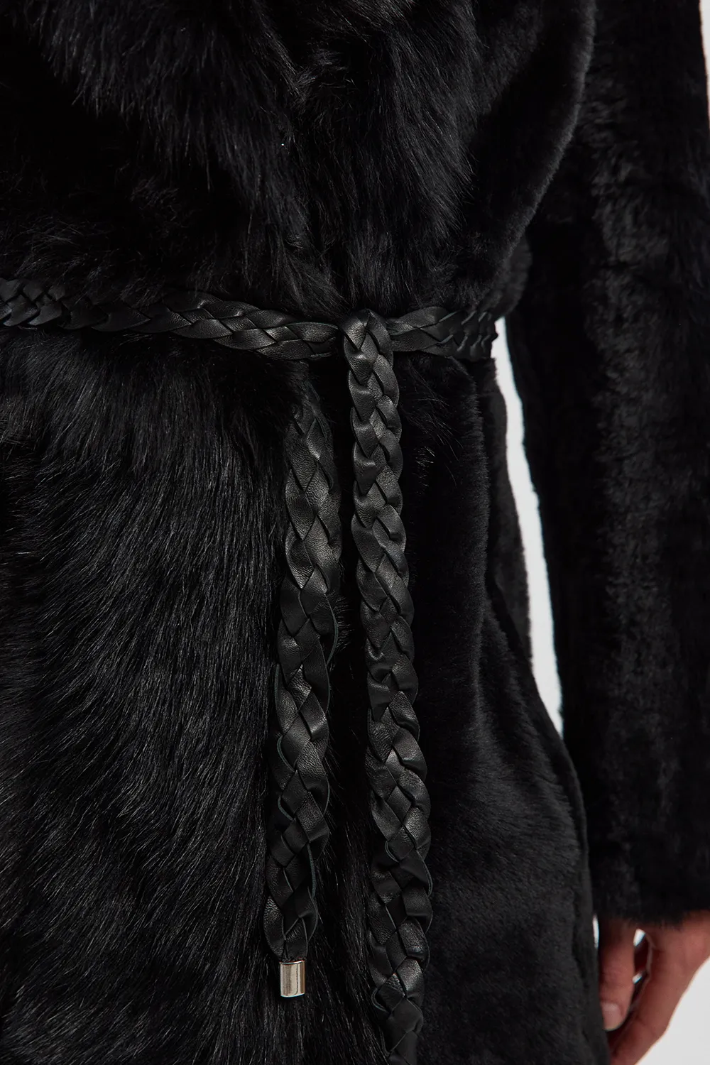 Reversible Shearling & Leather Belted Maxi Coat BKK27236 3 Reversible Shearling & Leather Belted Maxi Coat BKK27236