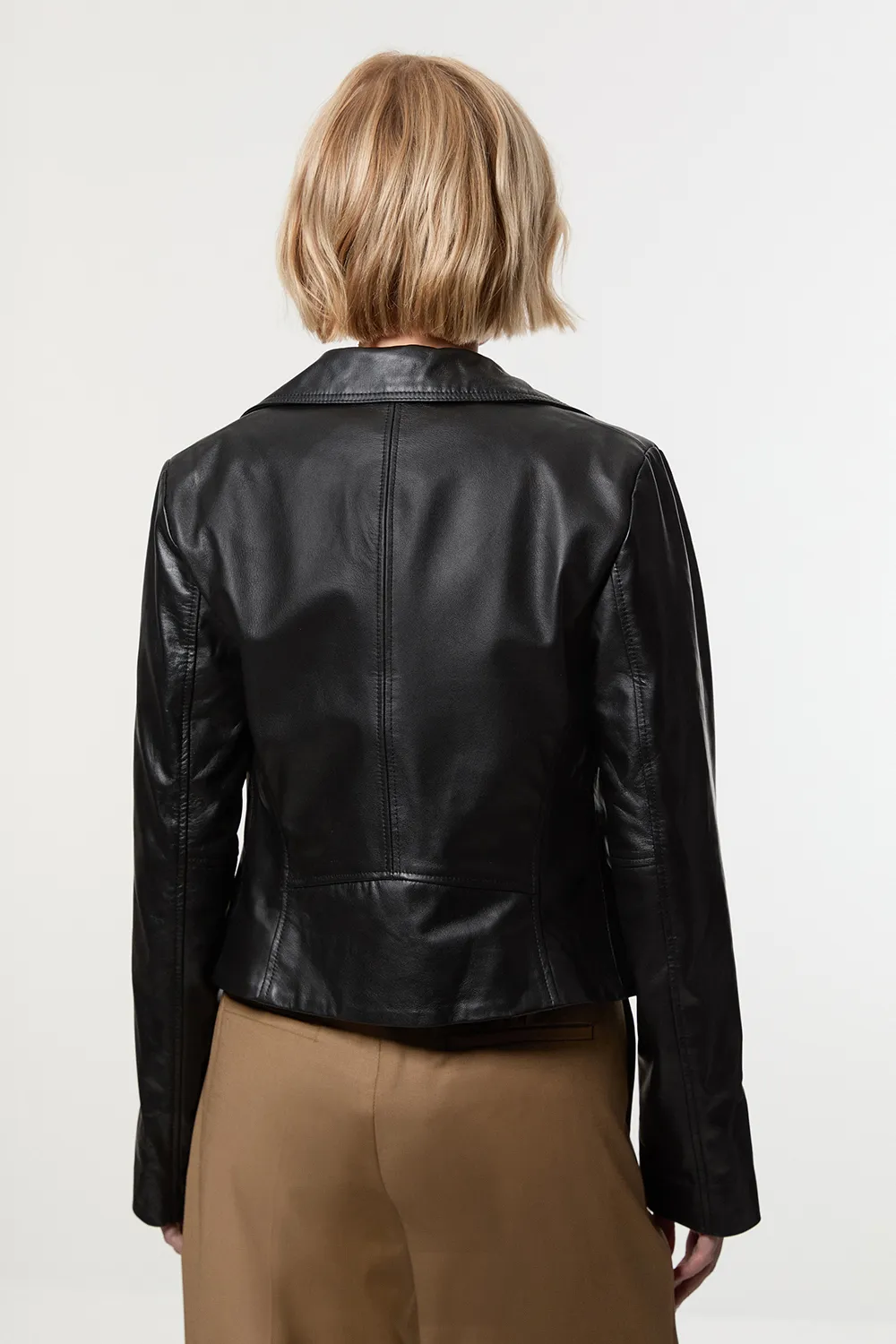 Leather Signature Biker Jacket BKK27262 5 Leather Signature Biker Jacket BKK27262