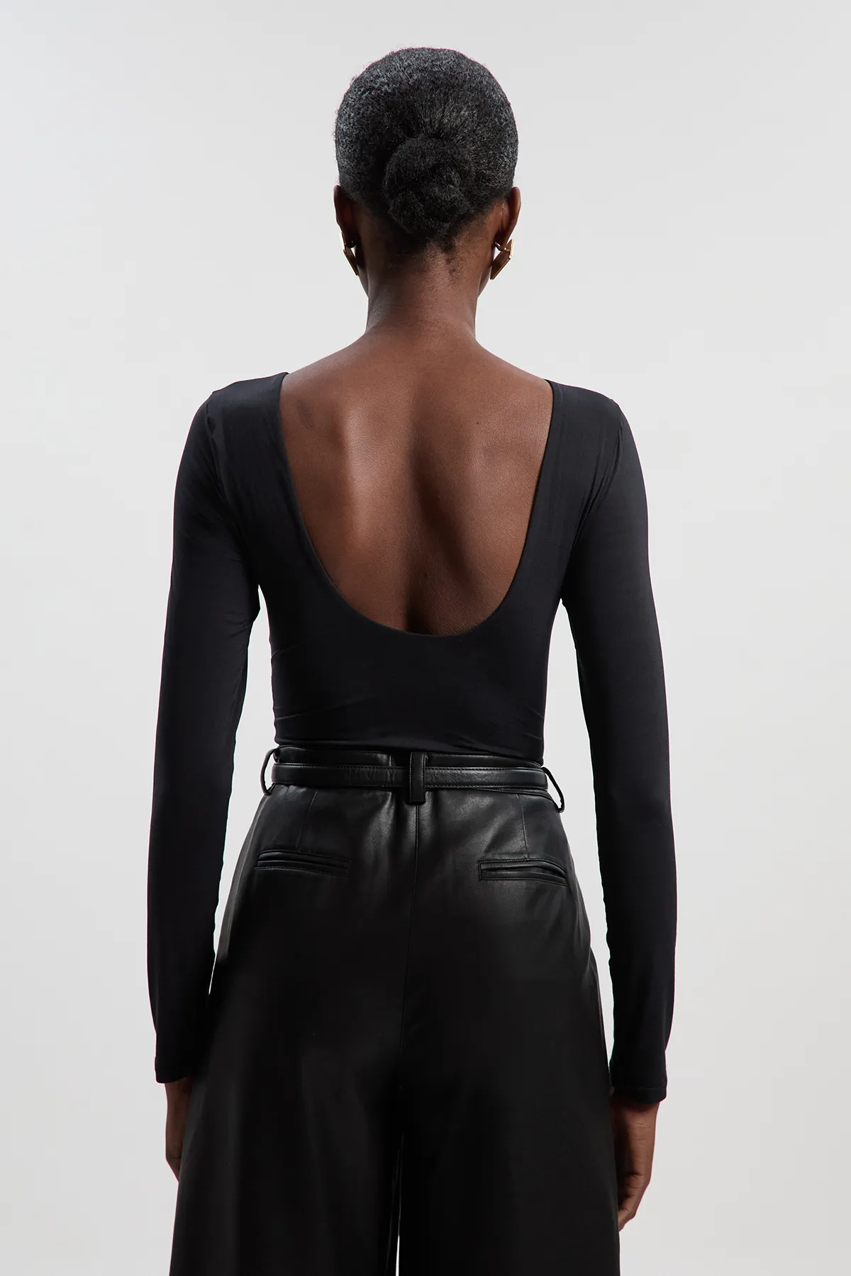 Contour Jersey Scoop Back Long Sleeve T-shirt BKK27317 4 Contour Jersey Scoop Back Long Sleeve T-shirt BKK27317