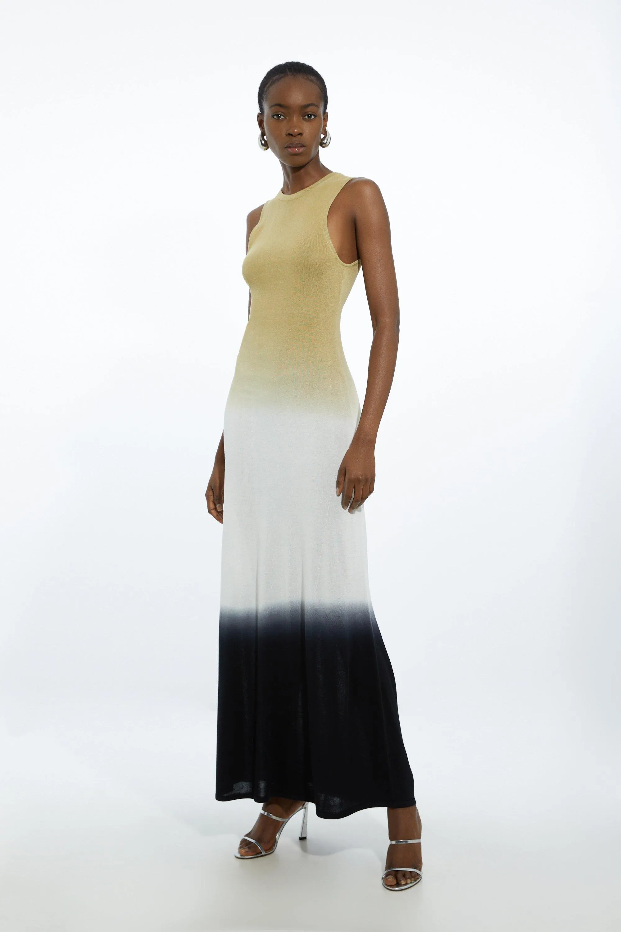 Tall Premium Viscose Knit Ombre Maxi Dress BKK18294