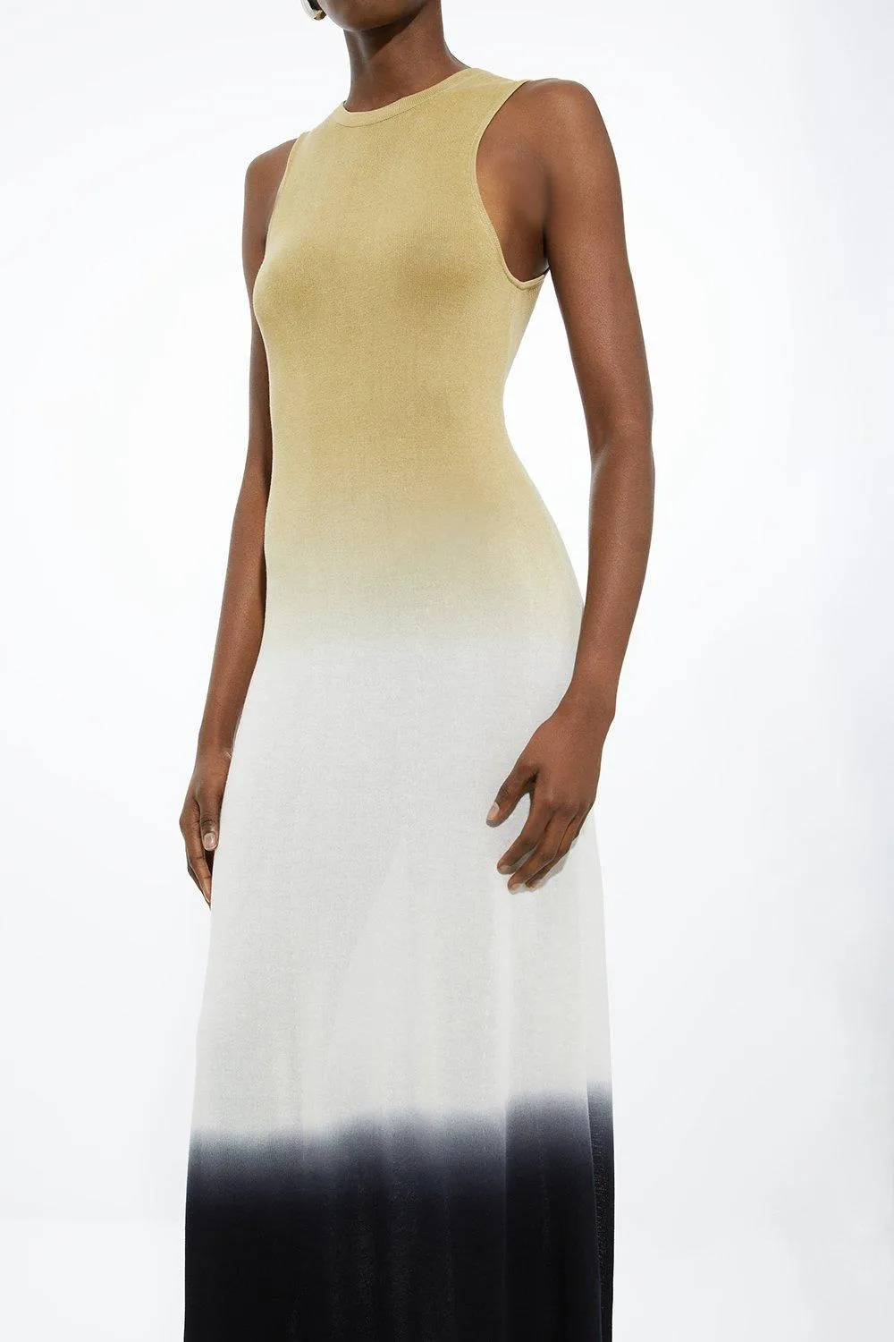 Tall Premium Viscose Knit Ombre Maxi Dress BKK18294