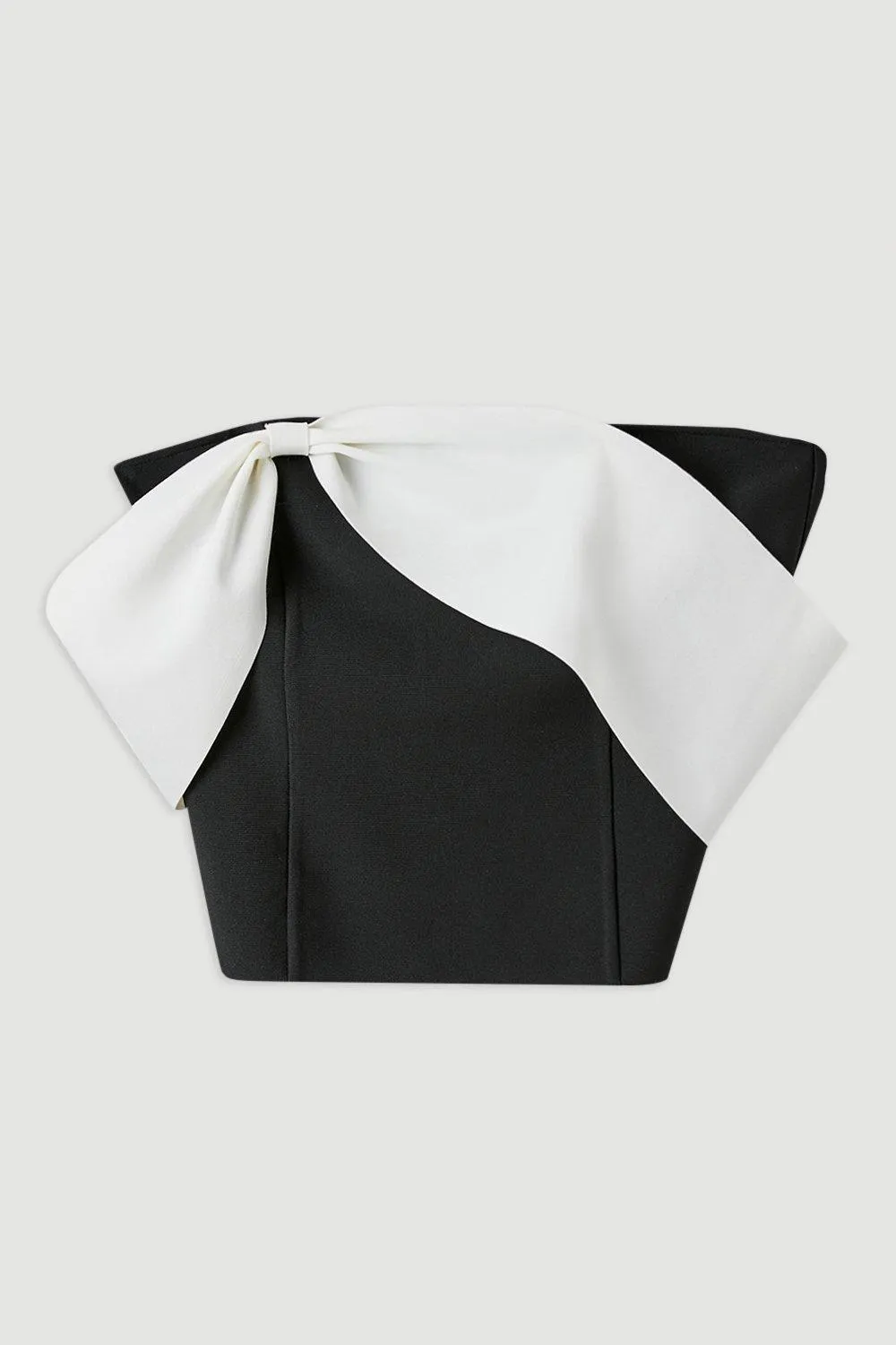 Plus Size Figure Form Bandage Knit Asymmetric Top BKK18634