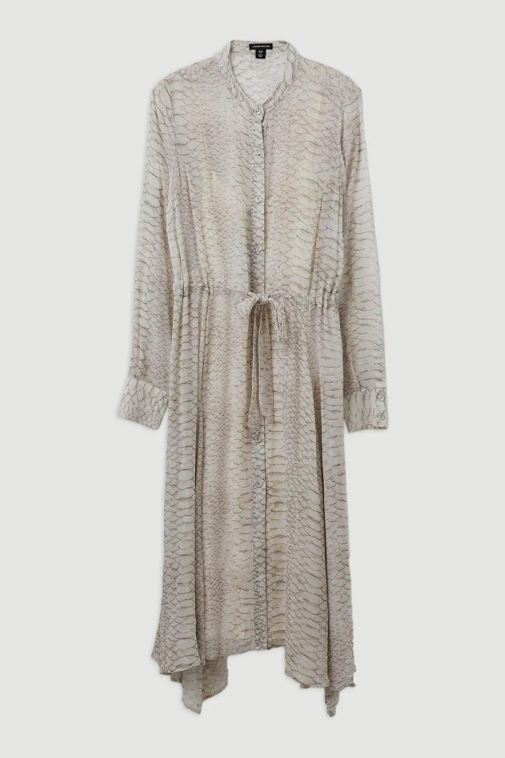 Animal Print Viscose Georgette Woven Midi Dress BKK18650