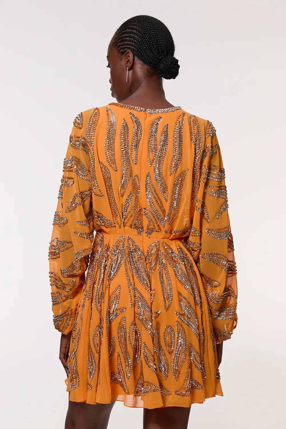 Petite Kimono Sleeve Embellished Mini Dress BKK23416 4 Petite Kimono Sleeve Embellished Mini Dress BKK23416