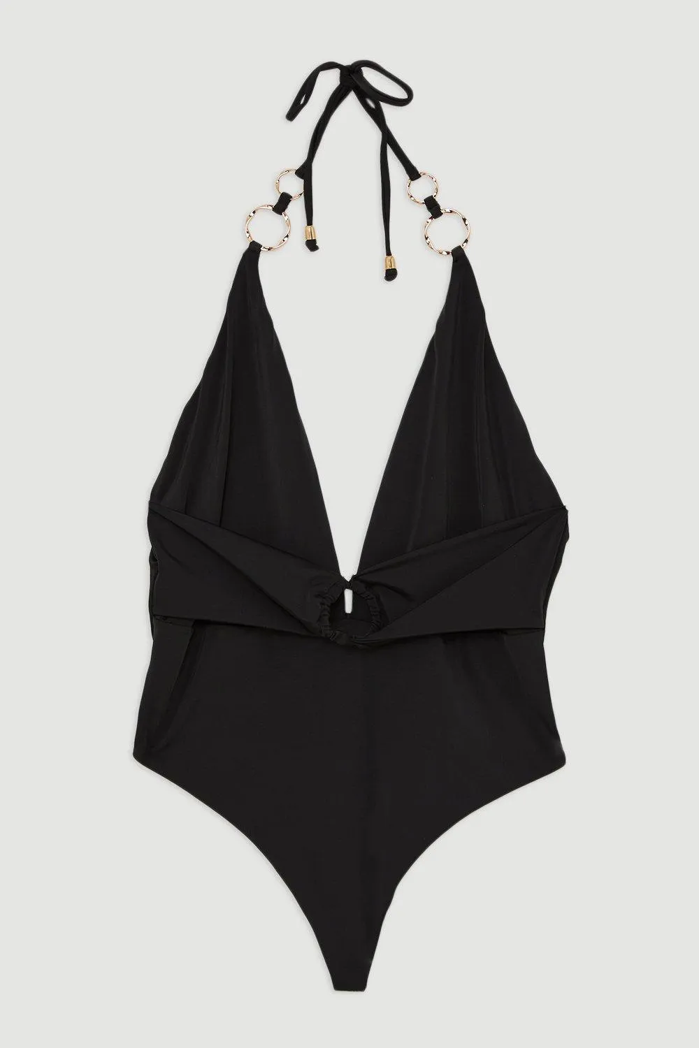 Ring Detail Plunge Swimsuit BKK18796 4 Ring Detail Plunge Swimsuit BKK18796