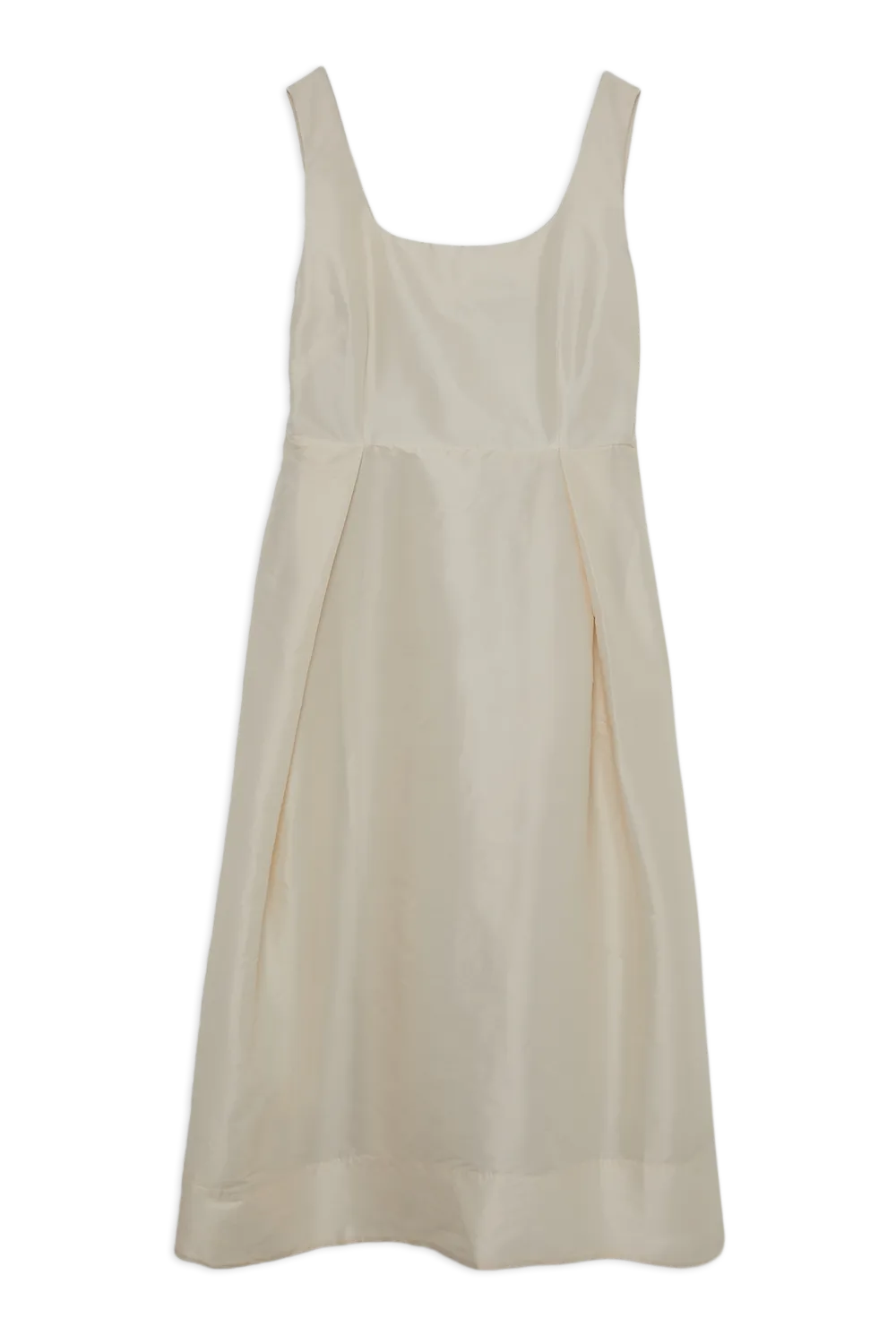 Plus Size Taffeta Full Skirt Tailored Midi Dress BKK18836