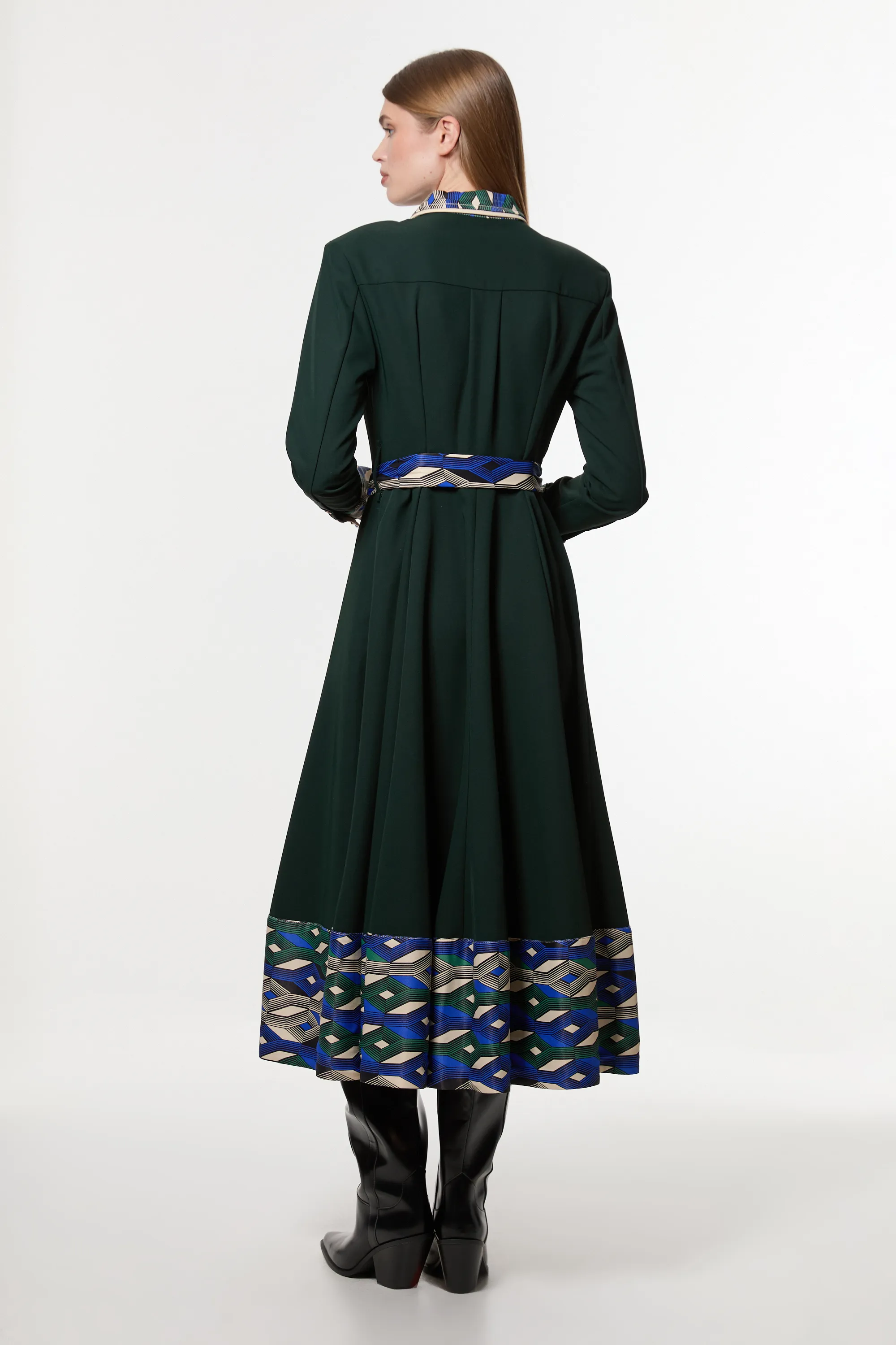 Amelia Graham Petite Printed Twill Border Print Maxi Dress BKK23503 4 Amelia Graham Petite Printed Twill Border Print Maxi Dress BKK23503