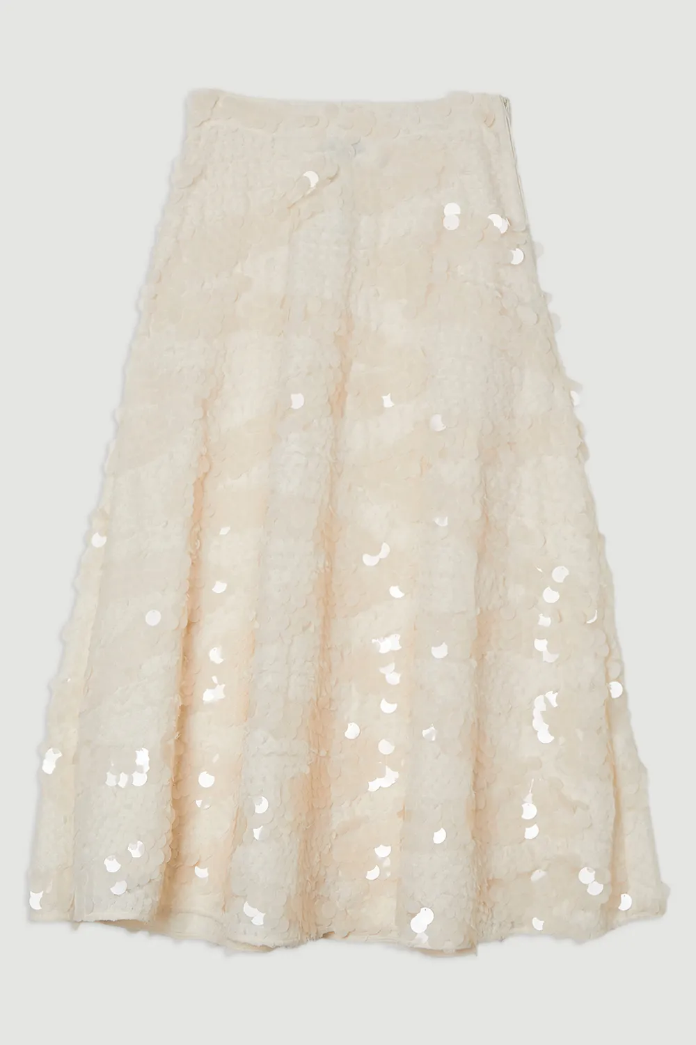 Textured Sequin Woven Midi Skirt BKK23541 4 Textured Sequin Woven Midi Skirt BKK23541