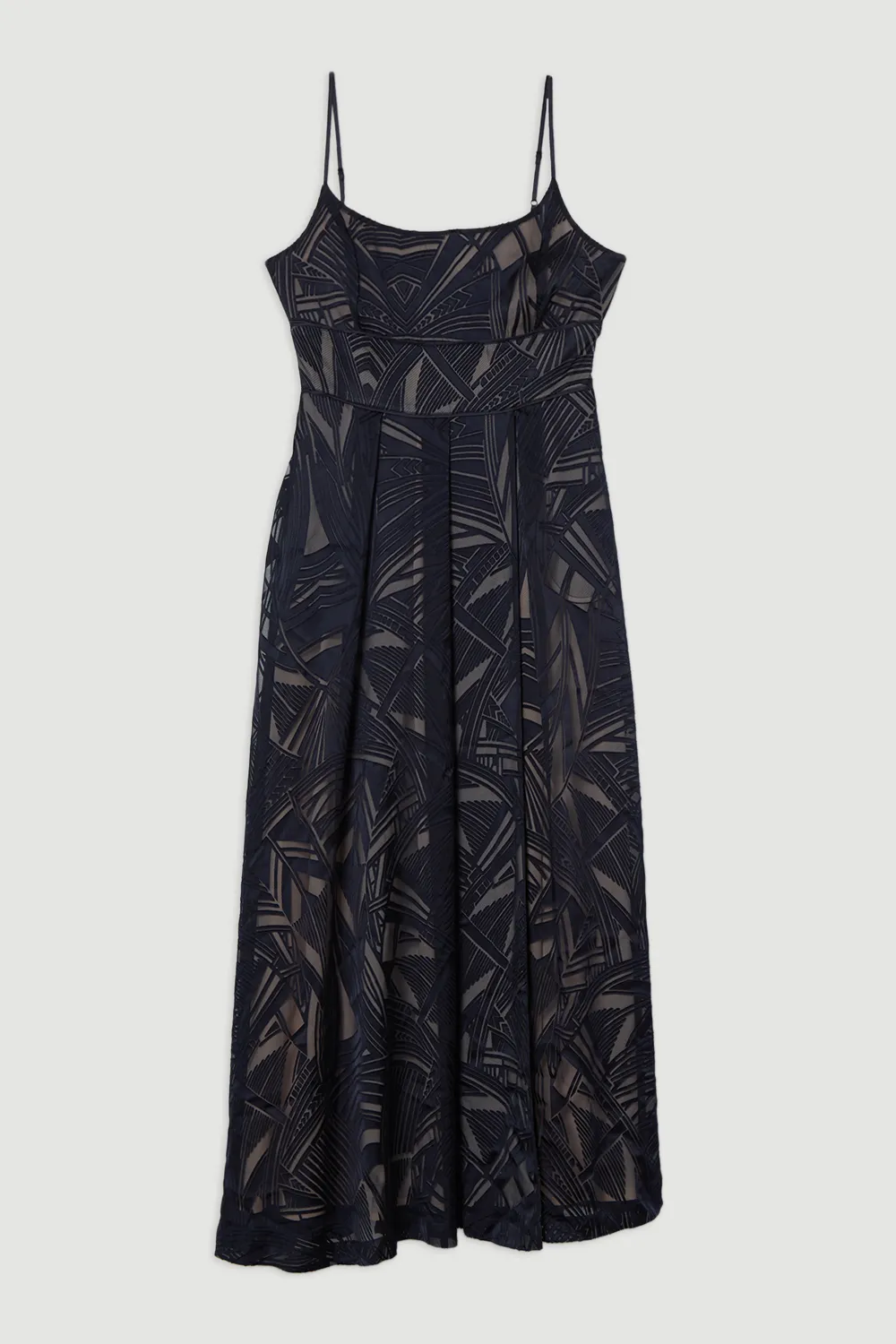 Amelia Graham Burnout Split Woven Prom Strappy Maxi Dress BKK23557 4 Amelia Graham Burnout Split Woven Prom Strappy Maxi Dress BKK23557