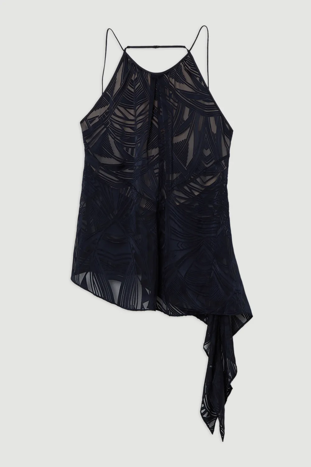 Amelia Graham Burnout Halter Neck Asymmetric Tunic BKK23560 4 Amelia Graham Burnout Halter Neck Asymmetric Tunic BKK23560