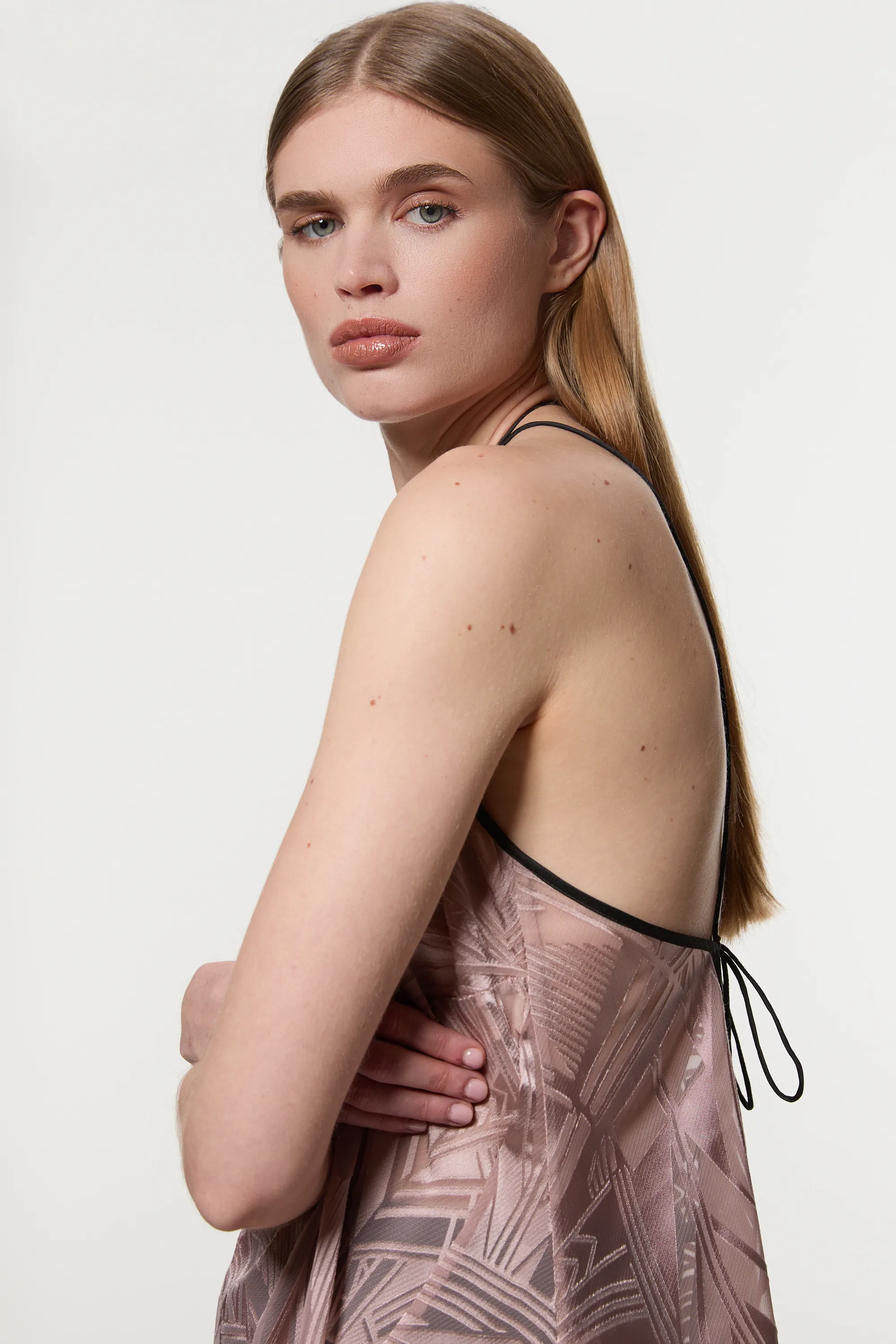 Amelia Graham Burnout Halter Neck Asymmetric Tunic BKK23559 3 Amelia Graham Burnout Halter Neck Asymmetric Tunic BKK23559