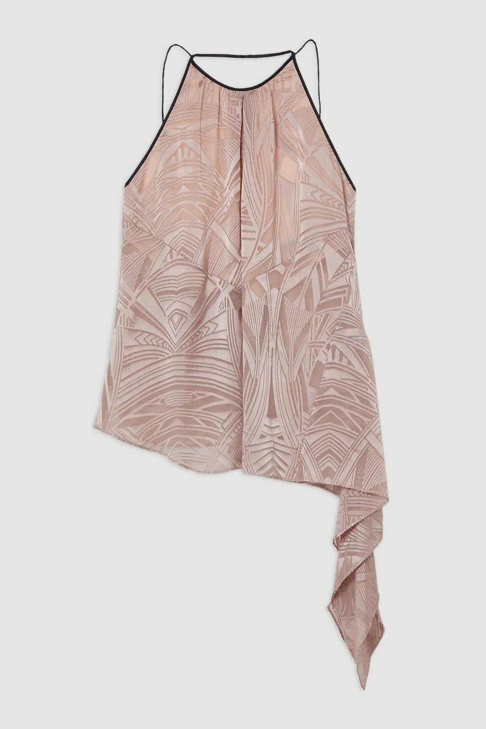 Amelia Graham Burnout Halter Neck Asymmetric Tunic BKK23559 4 Amelia Graham Burnout Halter Neck Asymmetric Tunic BKK23559