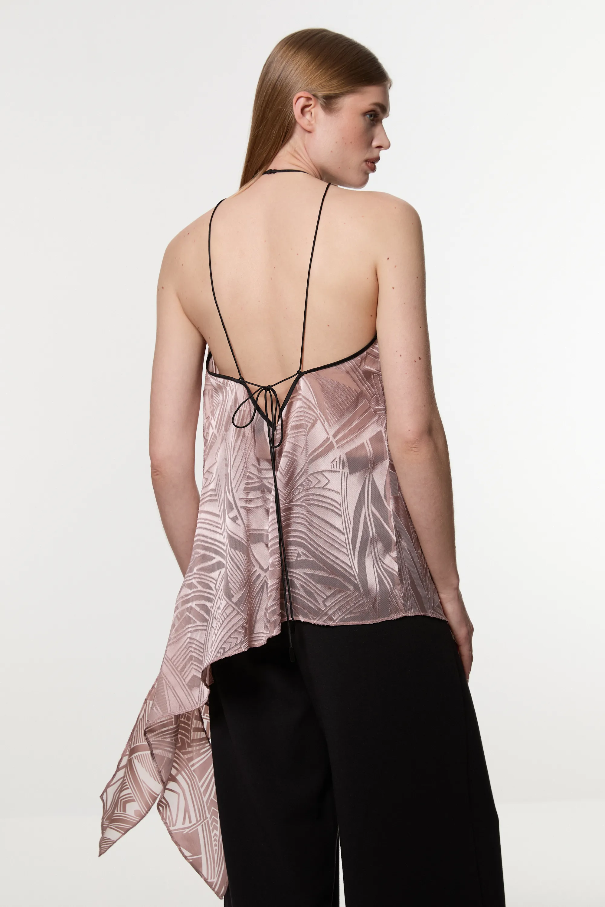 Amelia Graham Burnout Halter Neck Asymmetric Tunic BKK23559 5 Amelia Graham Burnout Halter Neck Asymmetric Tunic BKK23559