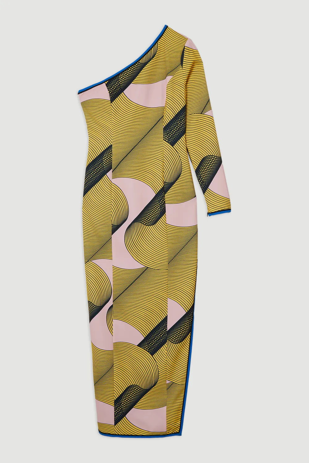 Amelia Graham Petite Printed Cady One Shoulder Maxi Dress BKK23564 4 Amelia Graham Petite Printed Cady One Shoulder Maxi Dress BKK23564