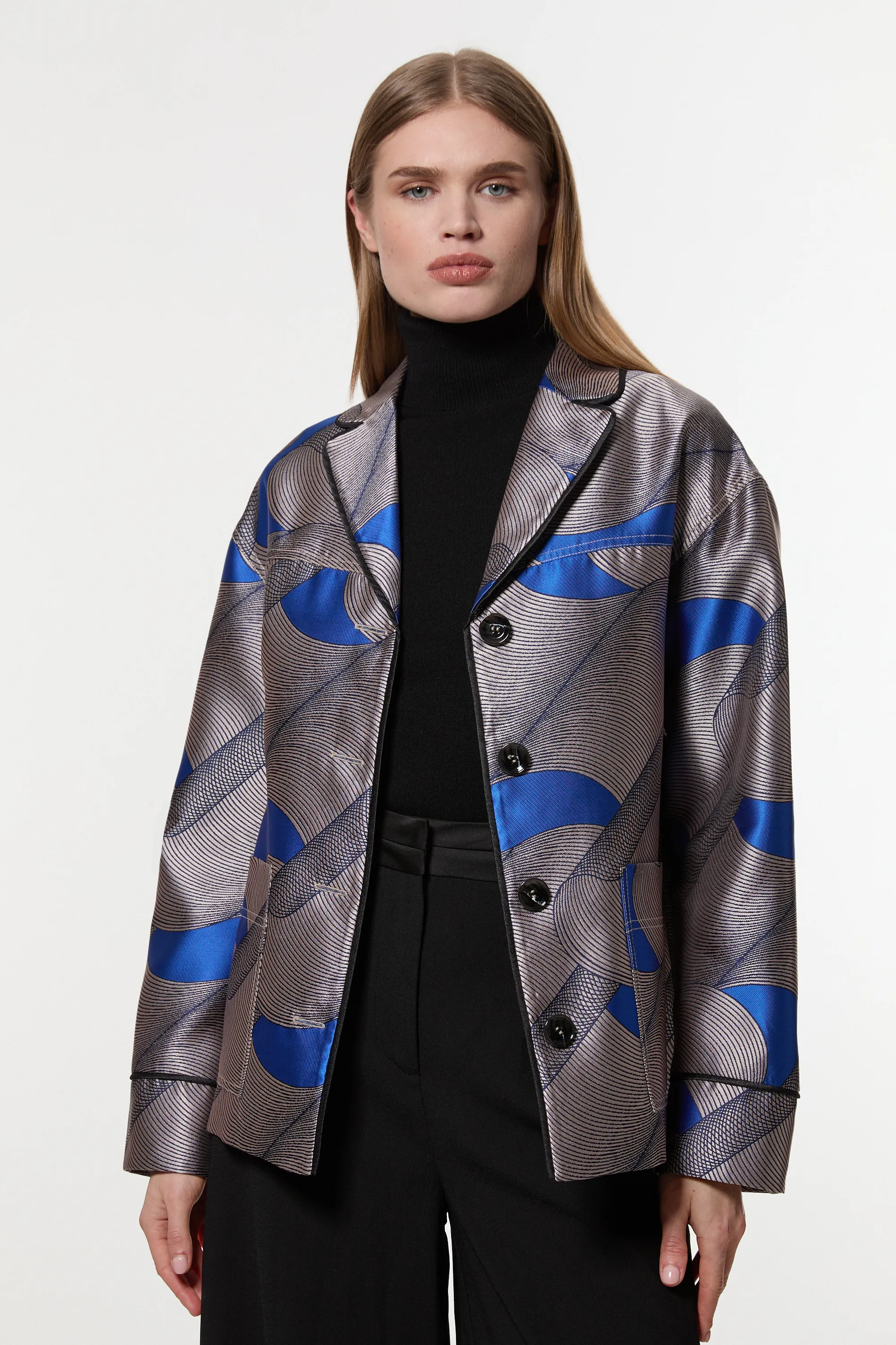 Amelia Graham Petite Printed Tailored Jacket BKK23574