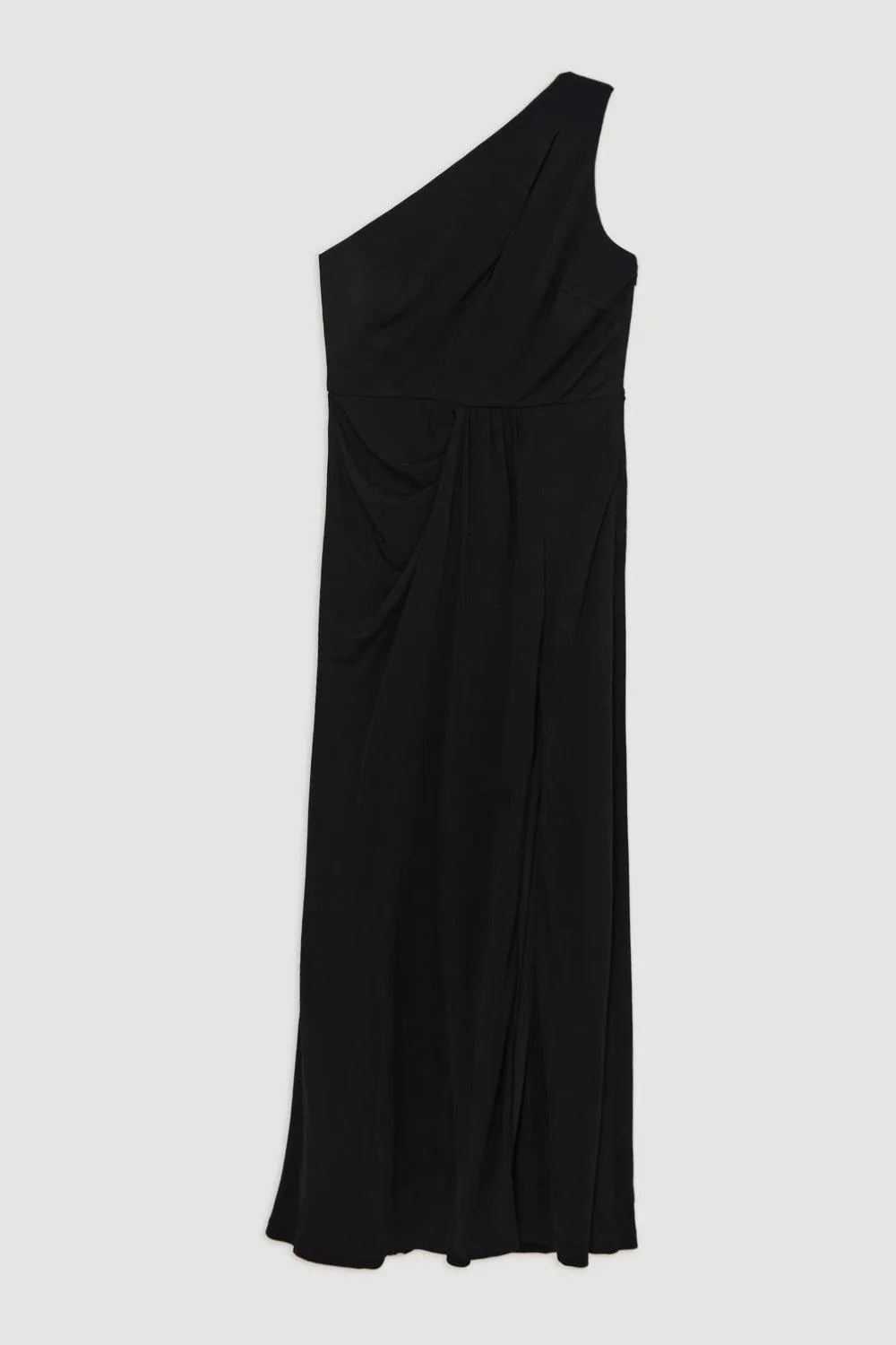 Premium Viscose Jersey Bandeau Split Maxi Dress BKK19201