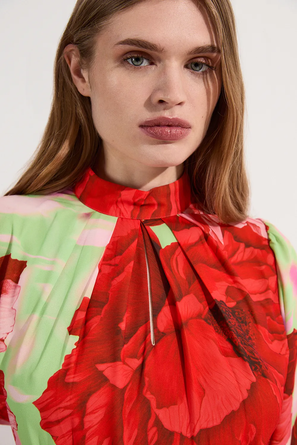 Floral Georgette Woven Midi Dress BKK23602