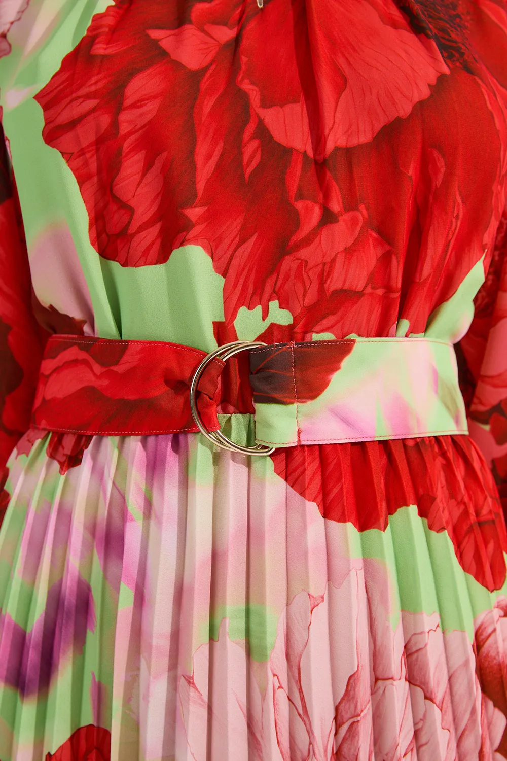 Floral Georgette Woven Midi Dress BKK23602