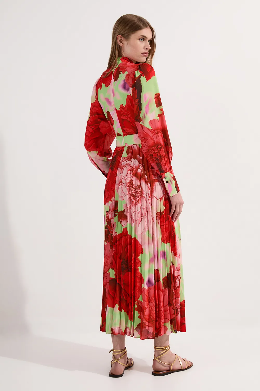 Floral Georgette Woven Midi Dress BKK23602