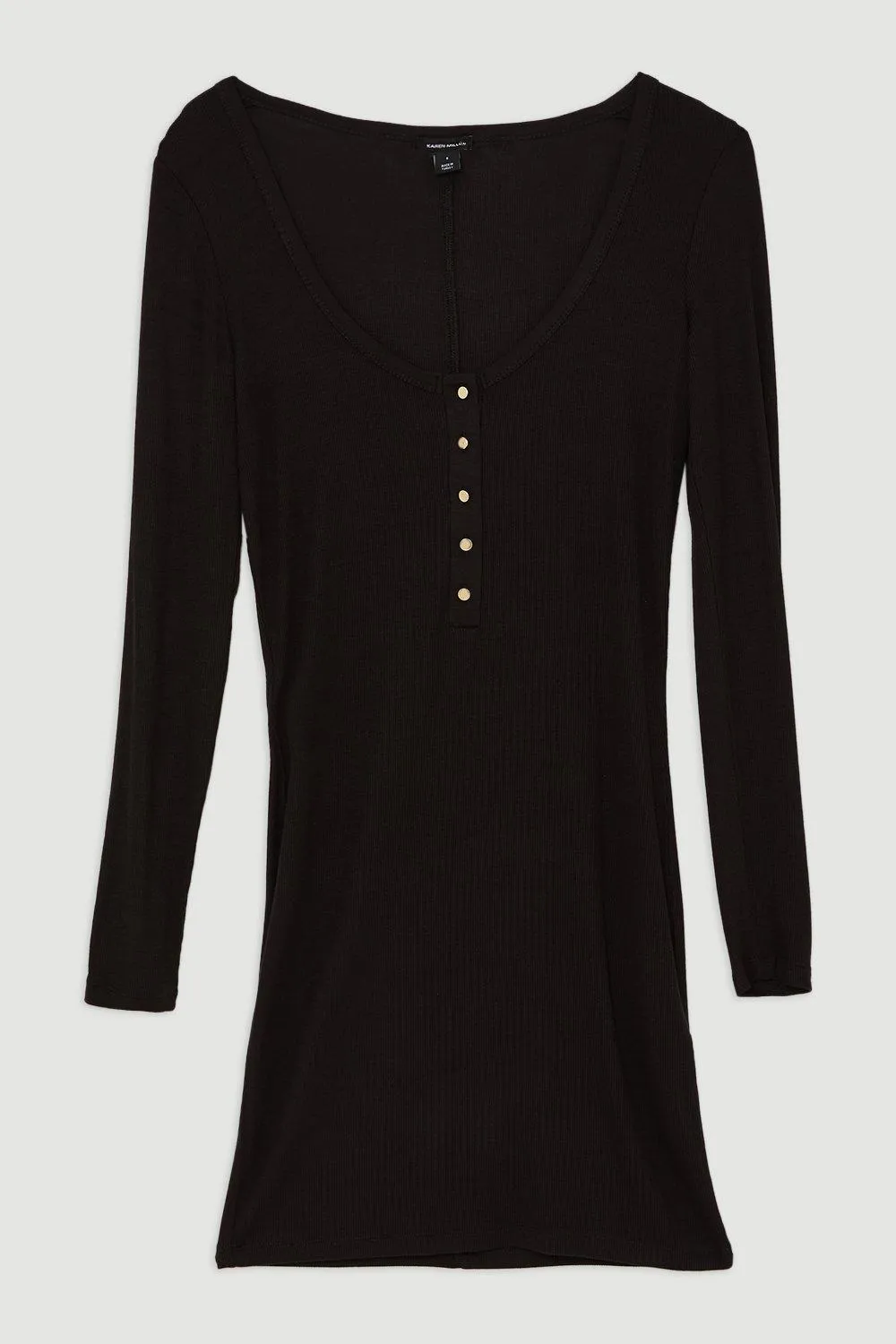 Lux Viscose Rib Jersey Scoop Neck Mini Dress BKK19205 4 Lux Viscose Rib Jersey Scoop Neck Mini Dress BKK19205