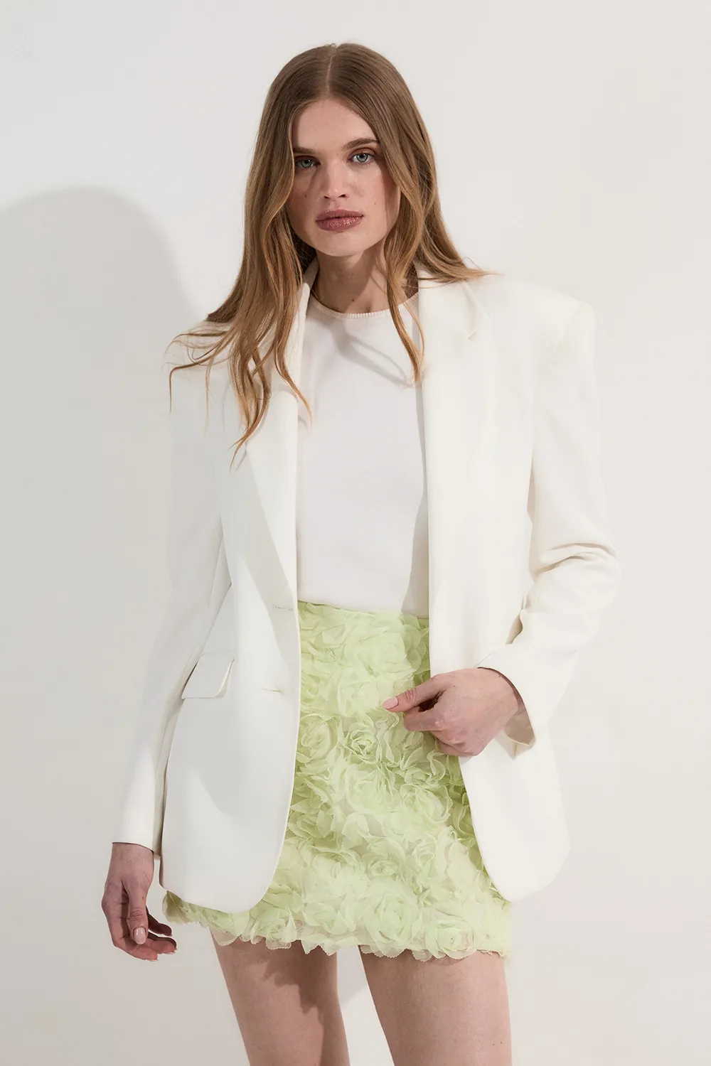 Rosette Texture Woven Mini Skirt BKK23796 3 Rosette Texture Woven Mini Skirt BKK23796