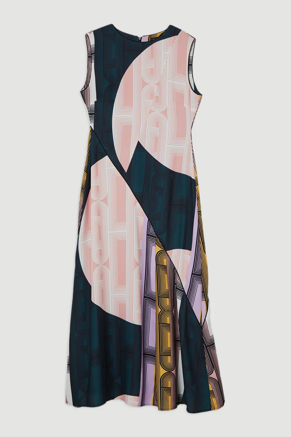 Amelia Graham Petite Soft Tailored Printed Full Midaxi Dress BKK23811 4 Amelia Graham Petite Soft Tailored Printed Full Midaxi Dress BKK23811