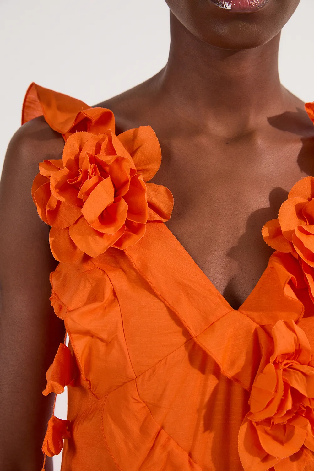 Tall Ruffle Strappy Woven Maxi Dress BKK19630