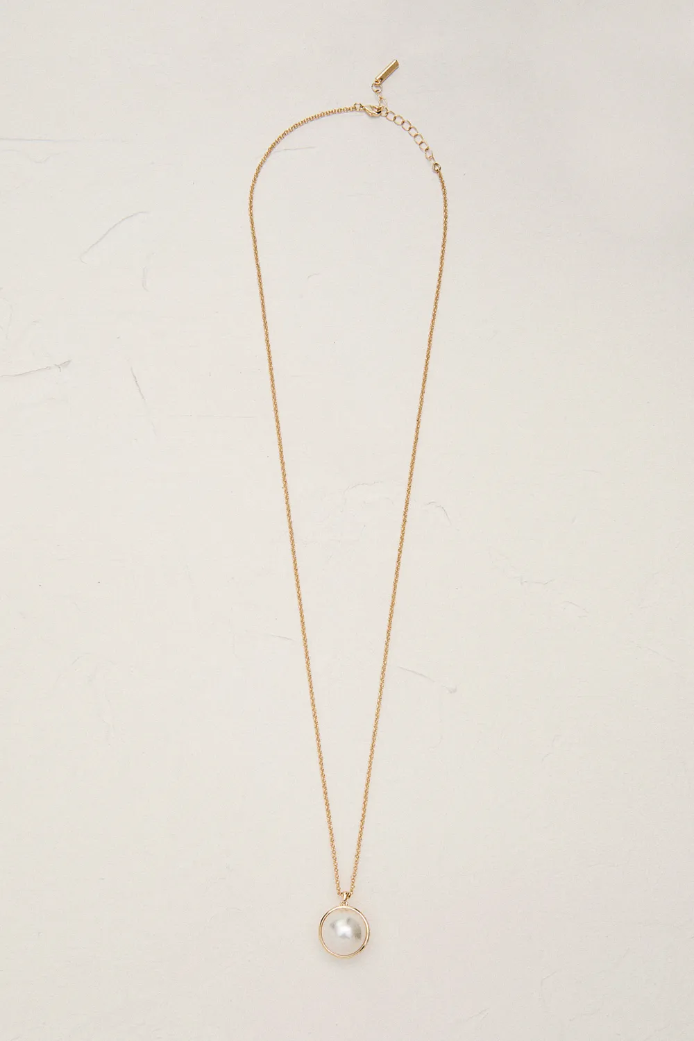 14kt Gold Plated Large Pearl Ball Pendant Necklace BKK24038