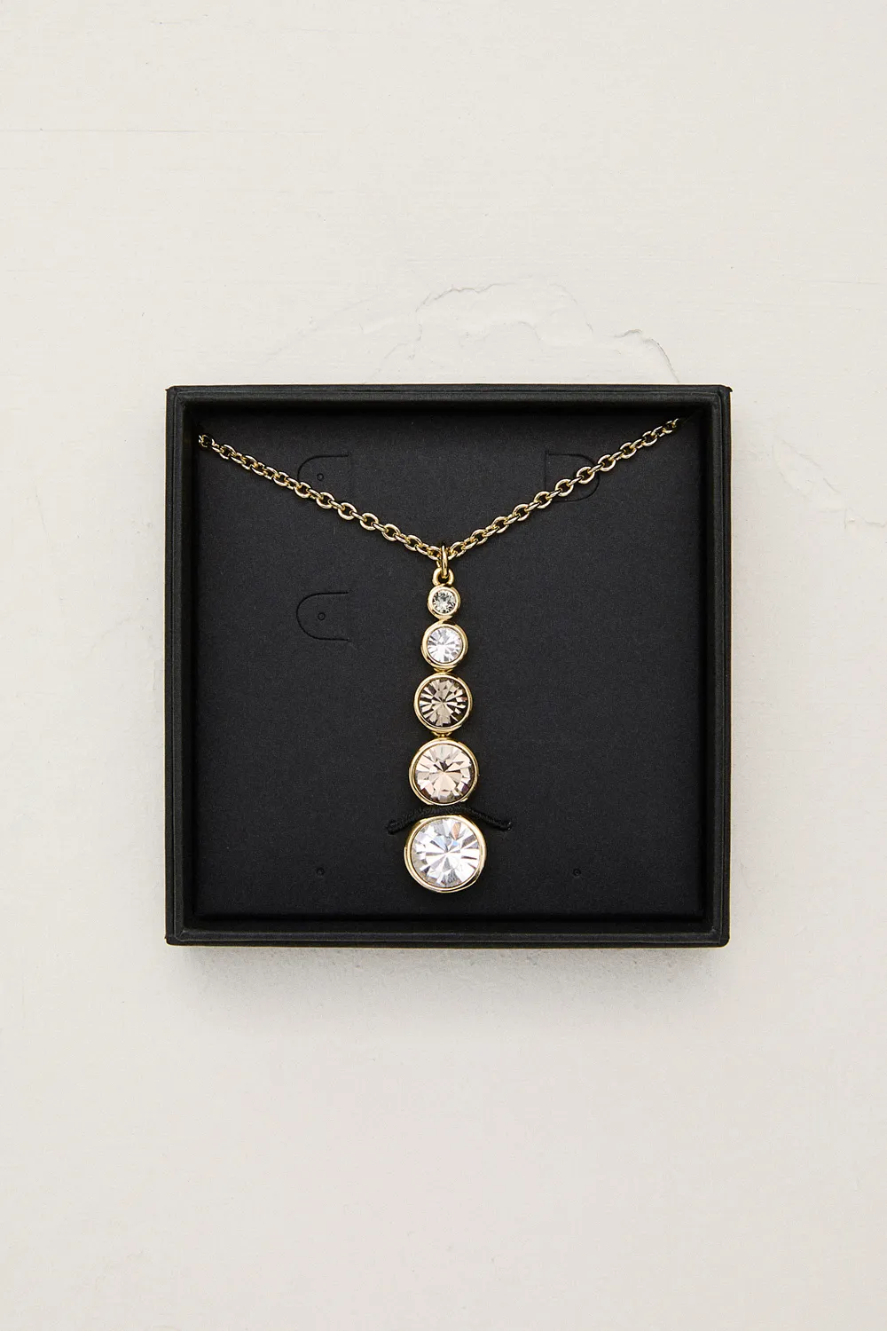 14kt Gold Plated Crystal Teardrop Pendant Necklace BKK24058 4 14kt Gold Plated Crystal Teardrop Pendant Necklace BKK24058