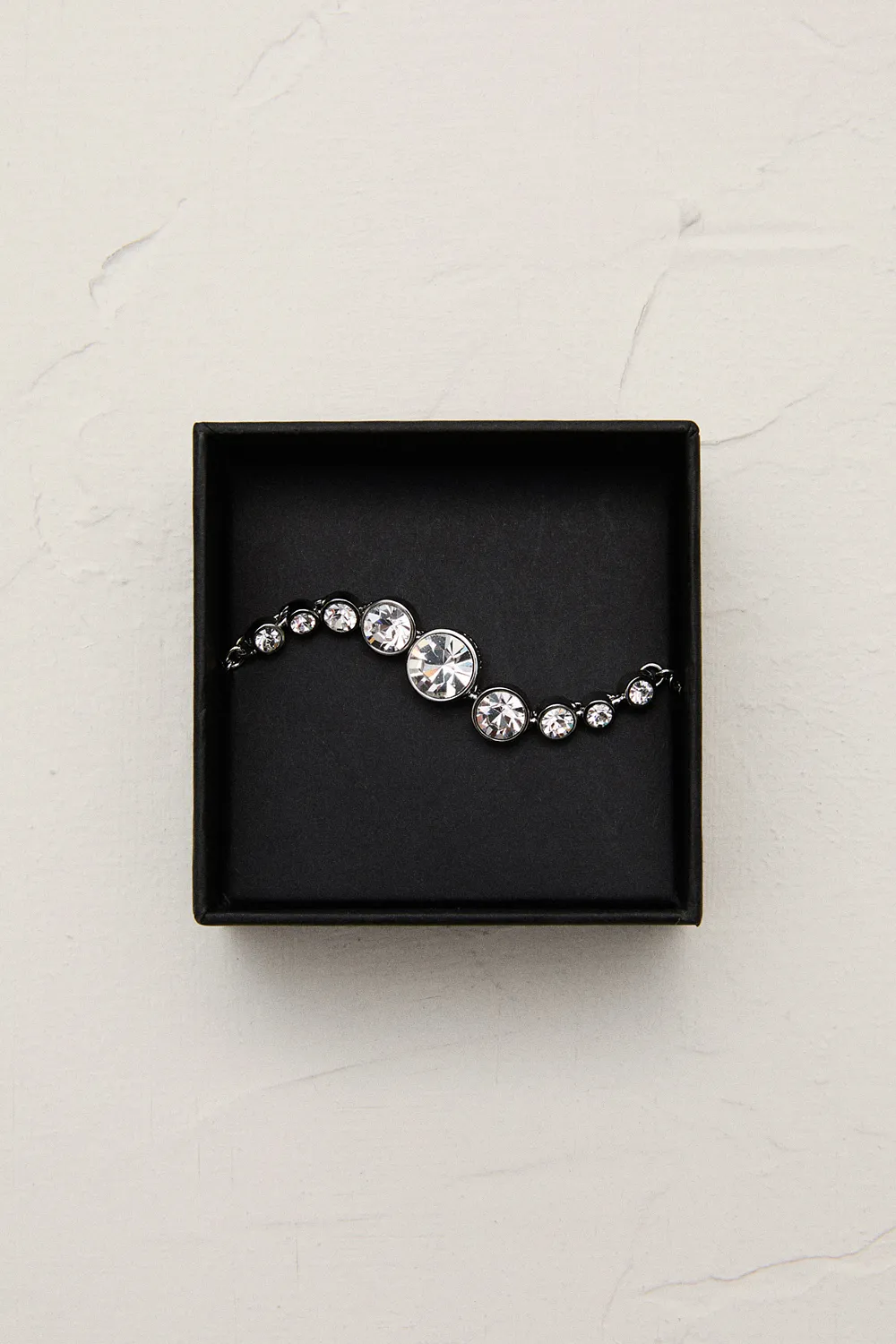 Silver Tone Crystal Flow Bracelet BKK24061 4 Silver Tone Crystal Flow Bracelet BKK24061