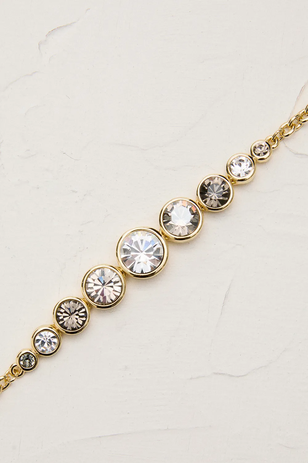 14kt Gold Plated Crystal Teardrop Bracelet BKK24059 3 14kt Gold Plated Crystal Teardrop Bracelet BKK24059