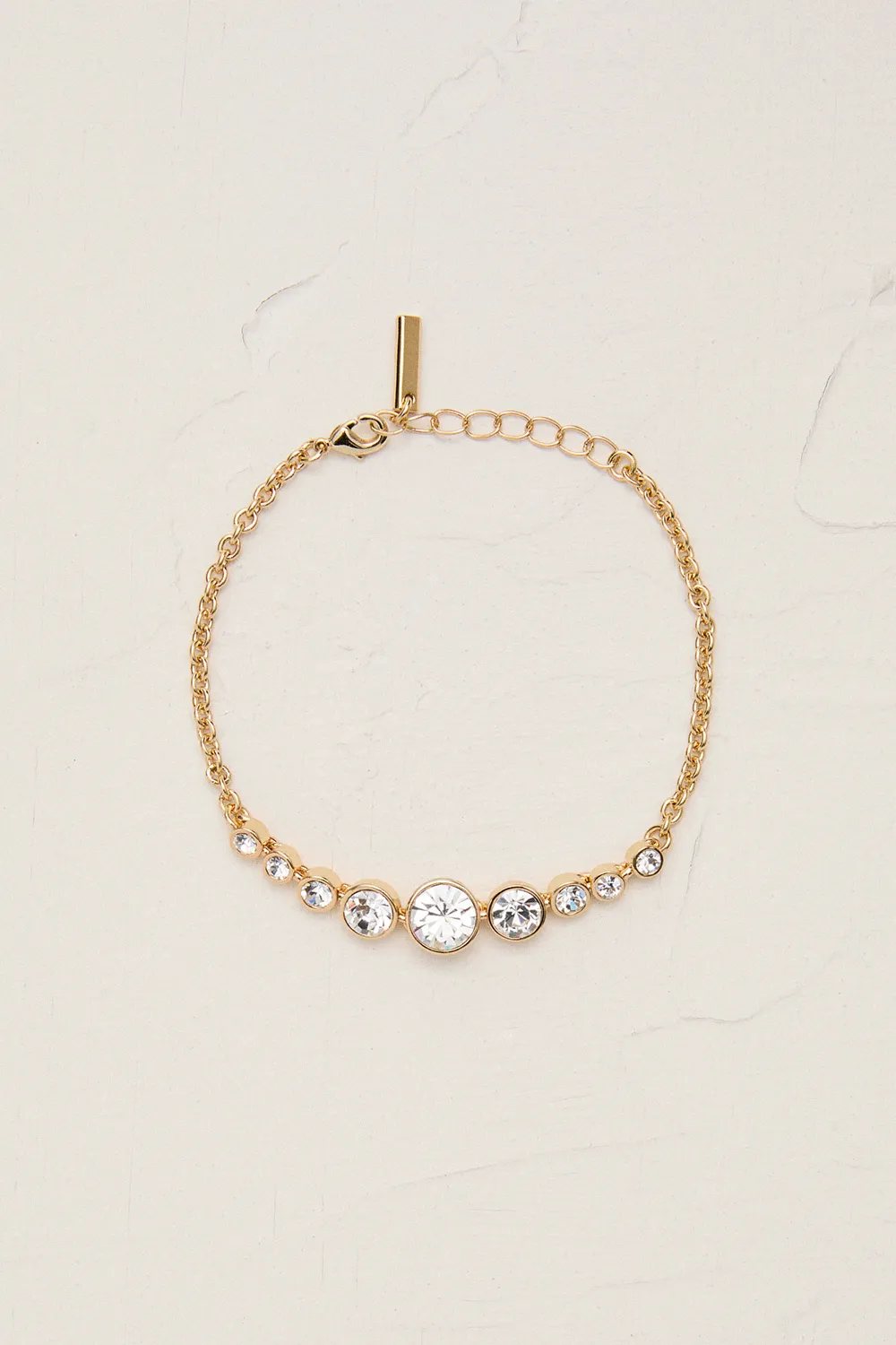 14kt Gold Plated Crystal Flow Bracelet BKK24062